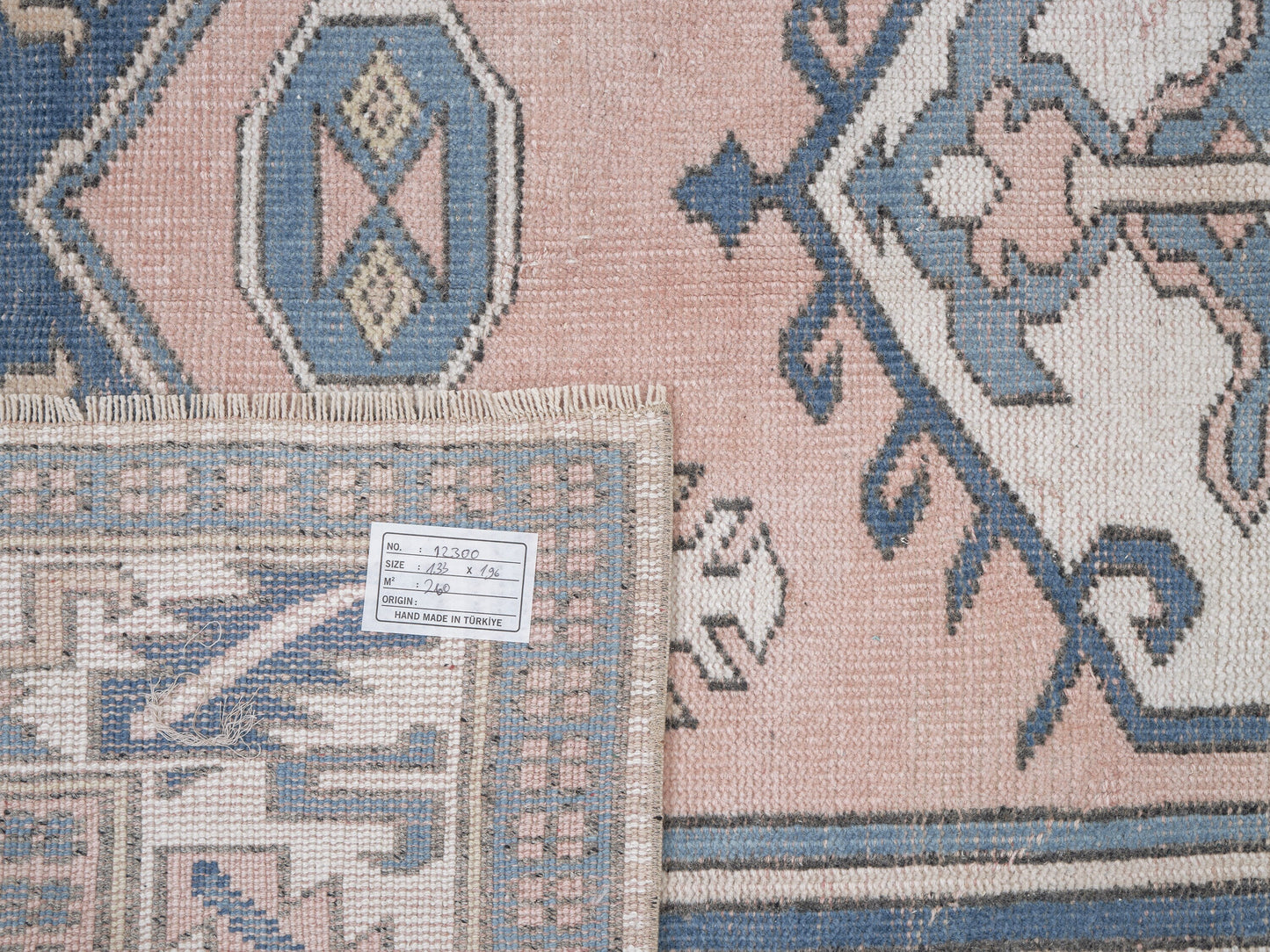 Turkish Vintage Oushak Rug, Handmade Area Unique Rug, Neutral Floor Rug, Bohemian Rug, Bedroom Rug, Anatolia Rug, Turkey Rug, Rug 4x7, 12300