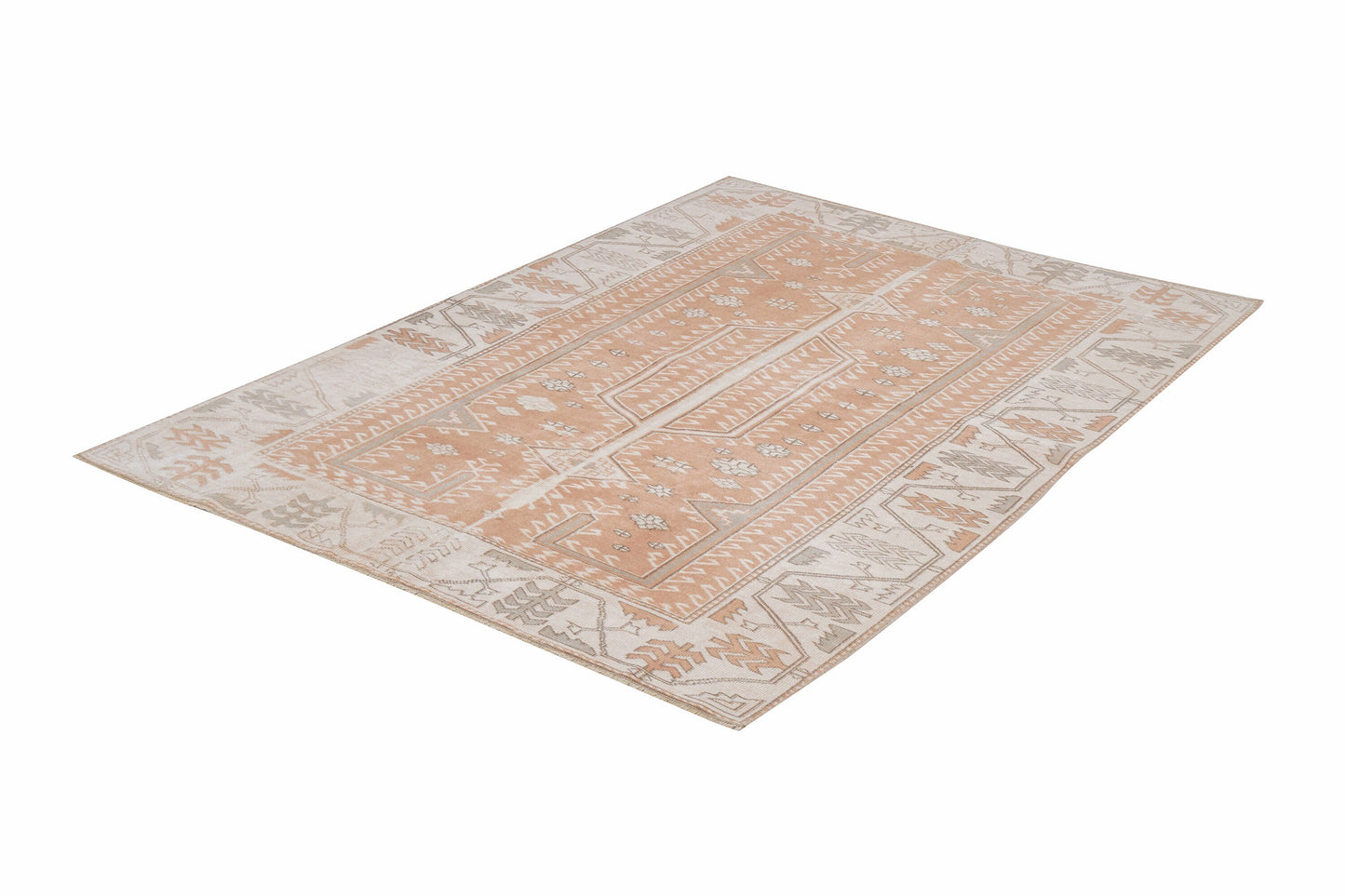Turkish Vintage Oushak Rug, Handmade Area Unique Rug, Neutral Muted Rug, Living Room Rug, Turkish Carpet, Carpet Rug, Rug 4x6, 12304