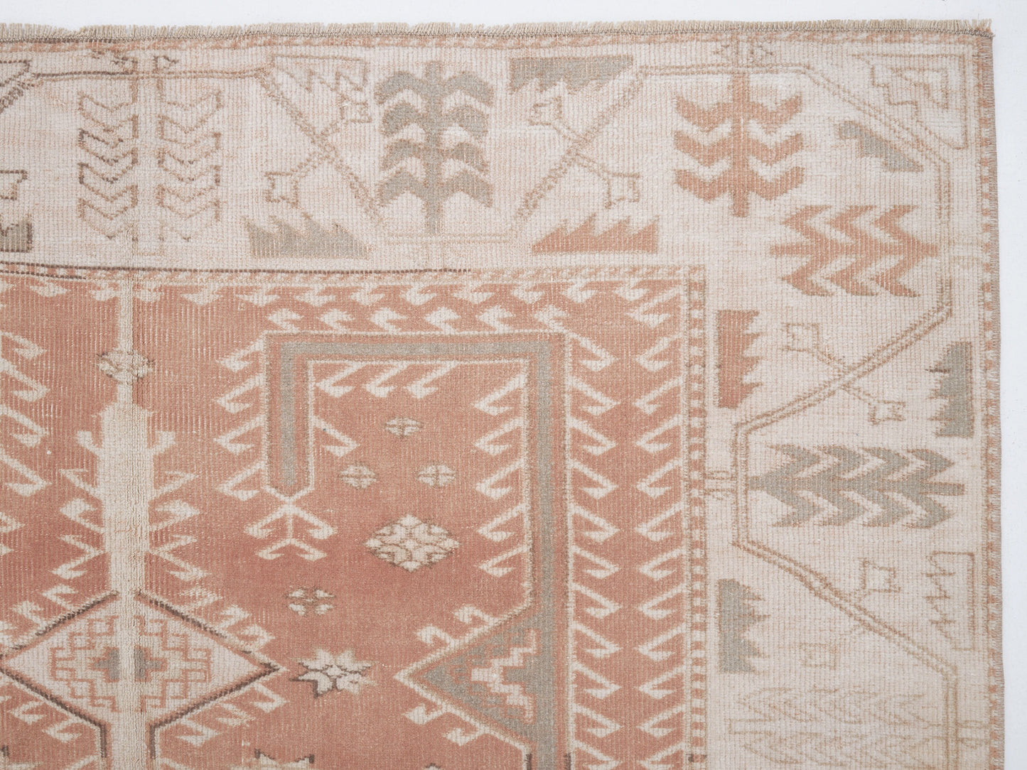 Turkish Vintage Oushak Rug, Handmade Area Unique Rug, Neutral Muted Rug, Living Room Rug, Turkish Carpet, Carpet Rug, Rug 4x6, 12304