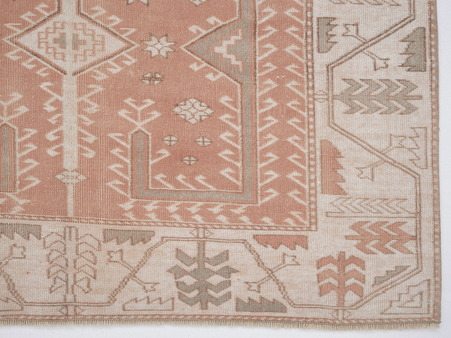 Turkish Vintage Oushak Rug, Handmade Area Unique Rug, Neutral Muted Rug, Living Room Rug, Turkish Carpet, Carpet Rug, Rug 4x6, 12304