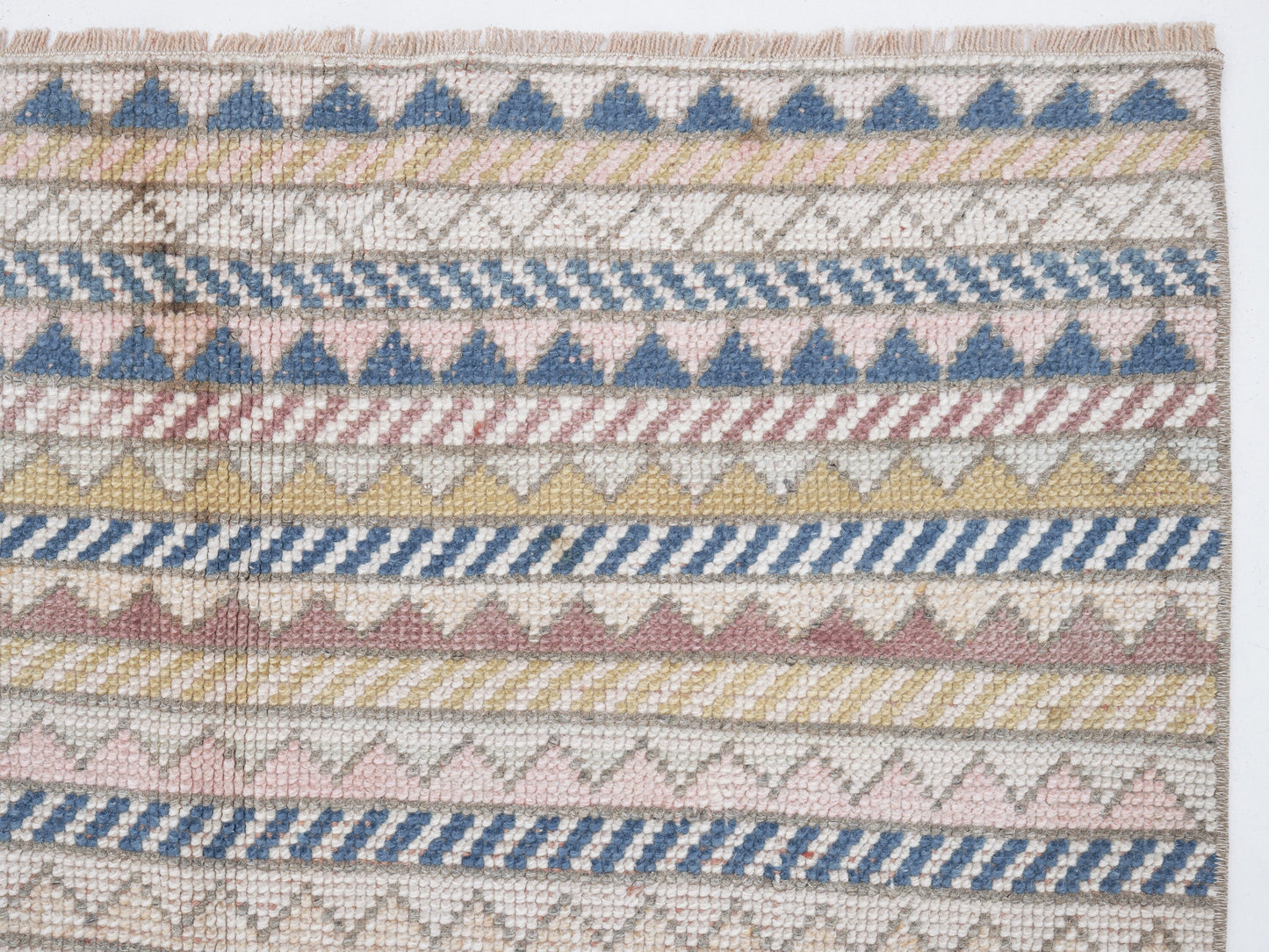 Oushak Vintage Rug, Handmade Eclectic Rug, Turkish Area Rug, Bohemian Rug, Living Room Rug, Rug 3x7, Carpet Rug, Turkish Carpet, 12307