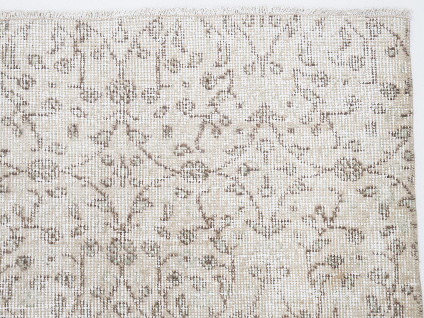 Vintage Handmade Area Rug, Turkish Oushak Rug, Neutral Rustic Rug, Office Rug, Primitive Rug, Turkey Rug, Rug 3x6, Vintage Carpet, 12308
