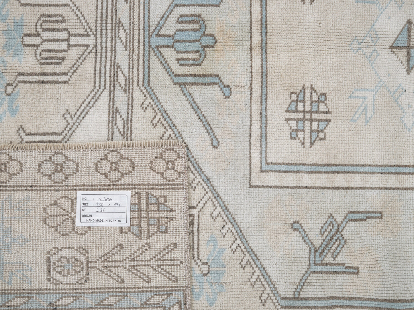 Turkish Handmade Area Rug, Vintage Oushak Faded Rug, Neutral Muted Rug, Bedroom Rug, Gray Rug, Rug 4x6, Scandinavian Rug, Carpet Rug, 12306