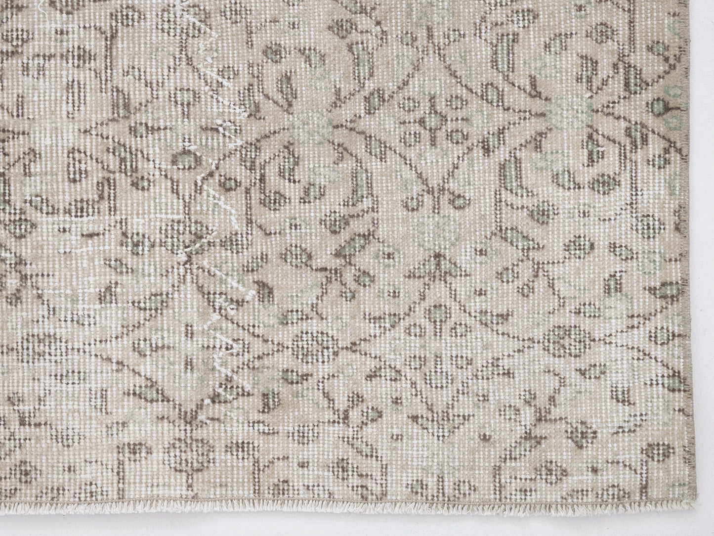 Vintage Handmade Area Rug, Turkish Oushak Rug, Neutral Rustic Rug, Office Rug, Primitive Rug, Turkey Rug, Rug 3x6, Vintage Carpet, 12308