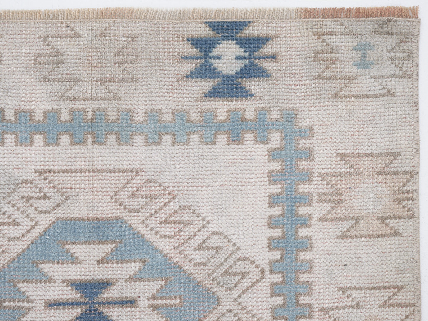 Turkish Vintage Oushak Rug, Handmade Area Rug, Neutral Floor Rug, Carpet Rug, Bohemian Rug, Turkey Rug, Rug 3x4, Vintage Carpet, 12320