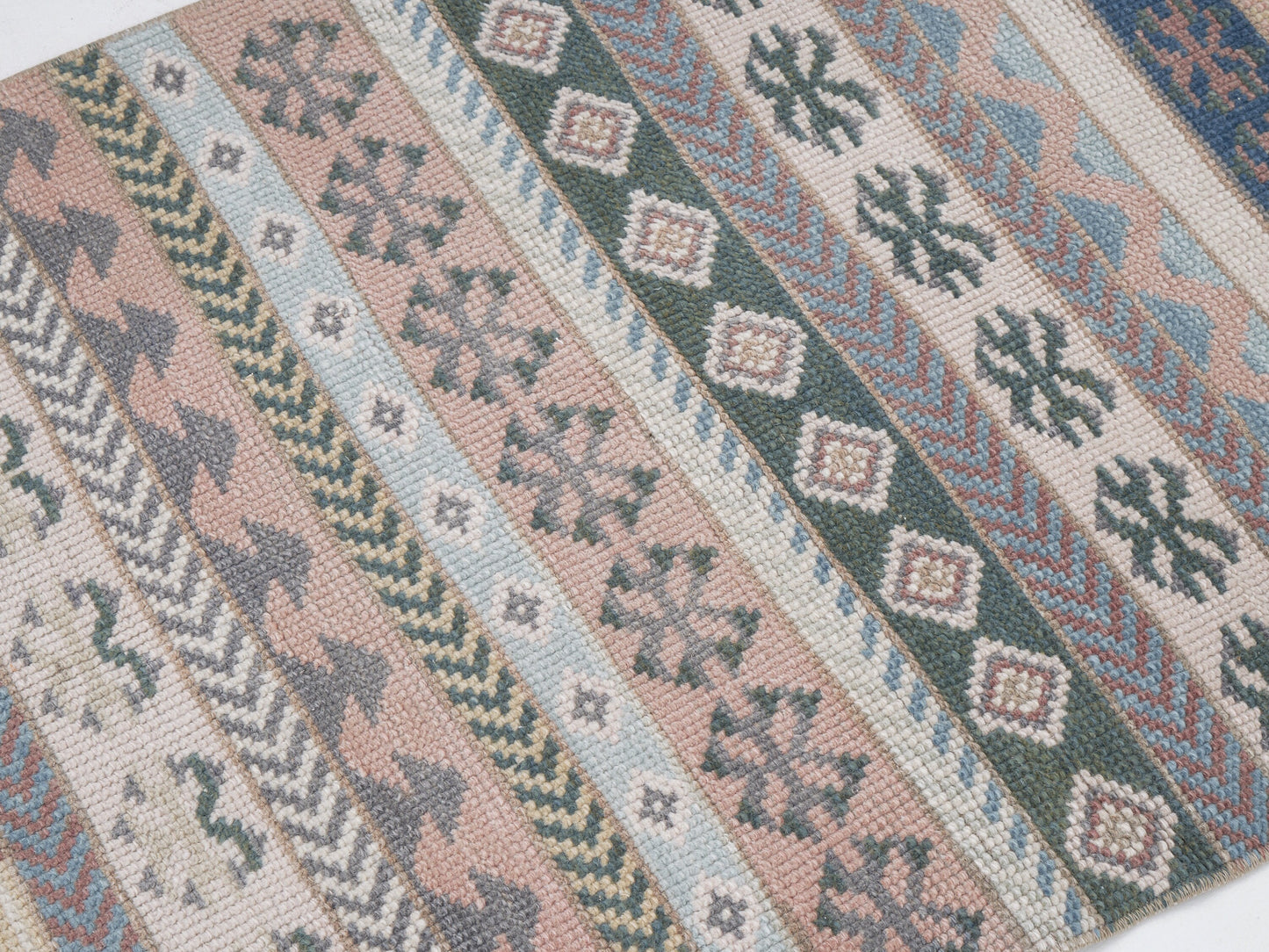 Handmade Oushak Rug, Vintage Area Rug, Turkish Eclectic Rug, Neutral Faded Rug, Bohemian Rug, Turkey Rug, Rug 3x6, Vintage Carpet, 12325