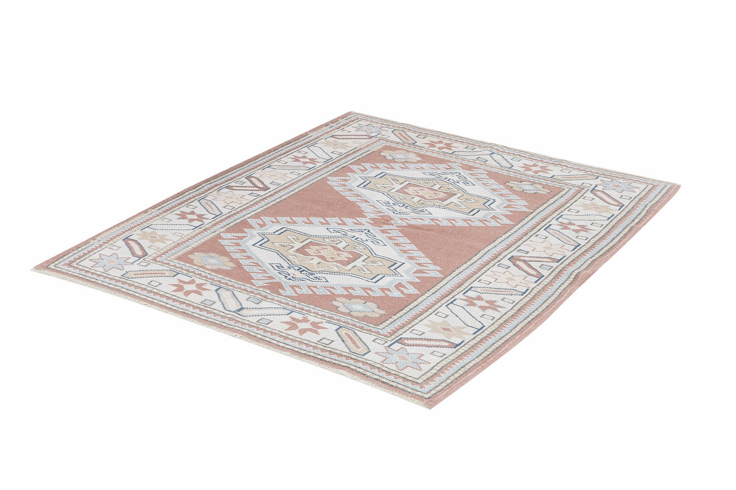 Turkish Rug, Vintage Rug, Handmade Rug, Oushak Rug, Area Rug, Bohemian Rug, Vintage Carpet, Turkey Rug, Rug 4x5, Oushak Carpet, 12283