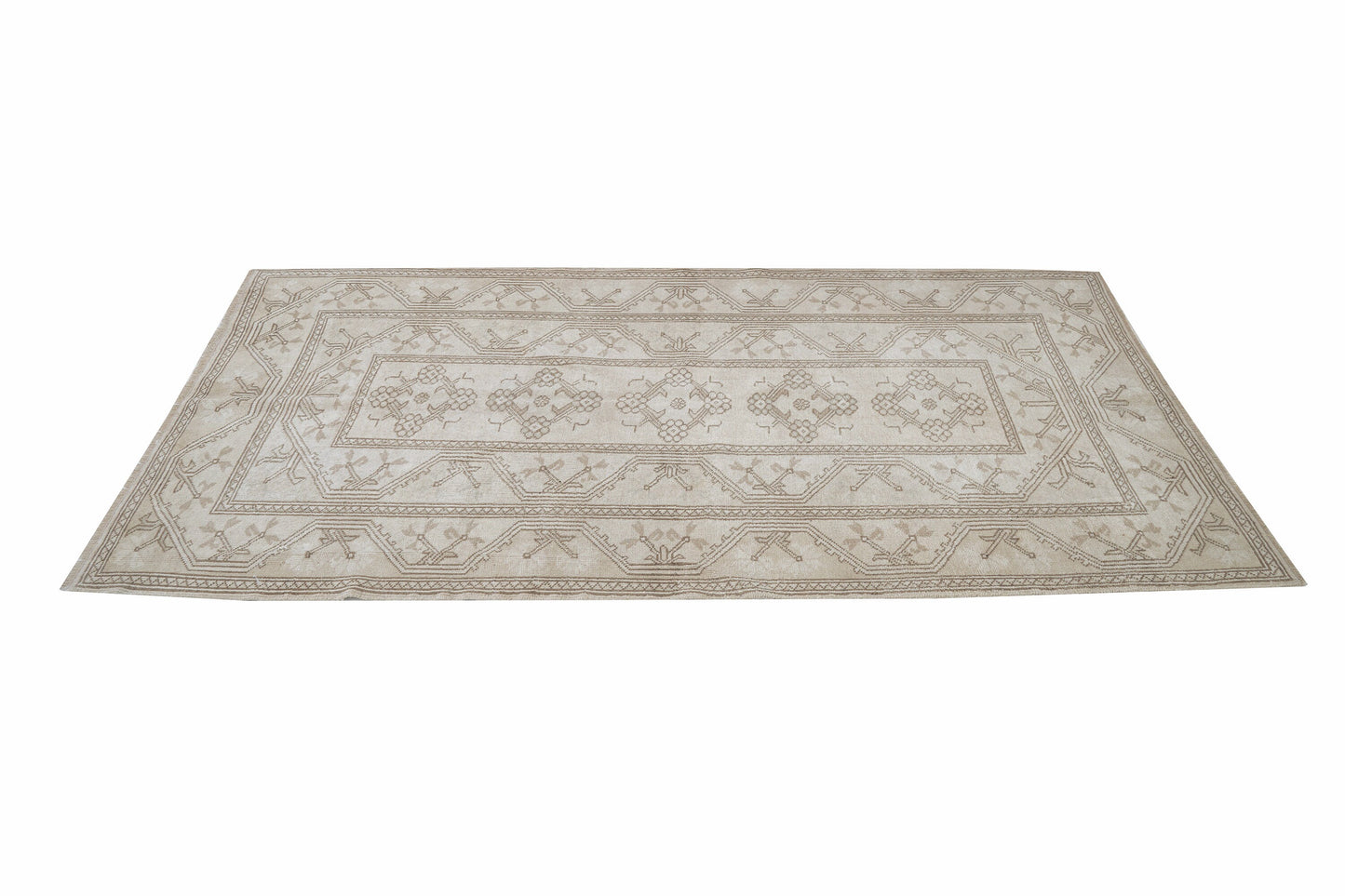 Oushak Rug, Area Rug, Neutral Rug, Handmade Rug, Turkish Rug, Vintage Rug, Living Room Rug, Rug 4x7, Scandinavian Rug, Turkey Rug, 12372