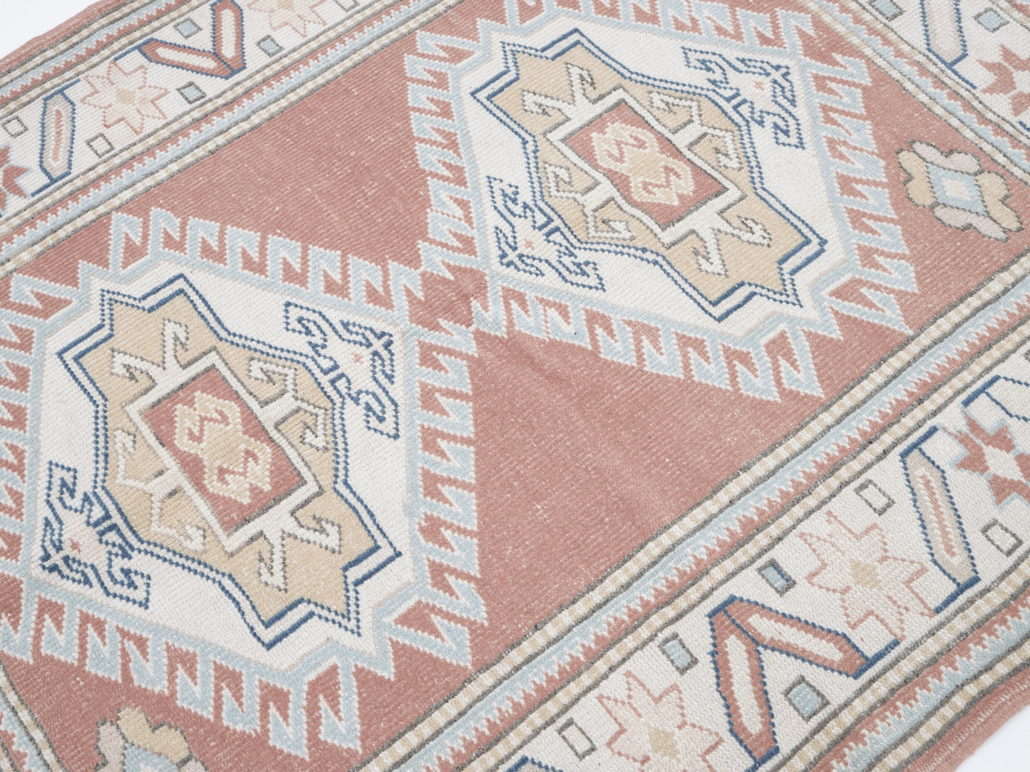 Turkish Rug, Vintage Rug, Handmade Rug, Oushak Rug, Area Rug, Bohemian Rug, Vintage Carpet, Turkey Rug, Rug 4x5, Oushak Carpet, 12283