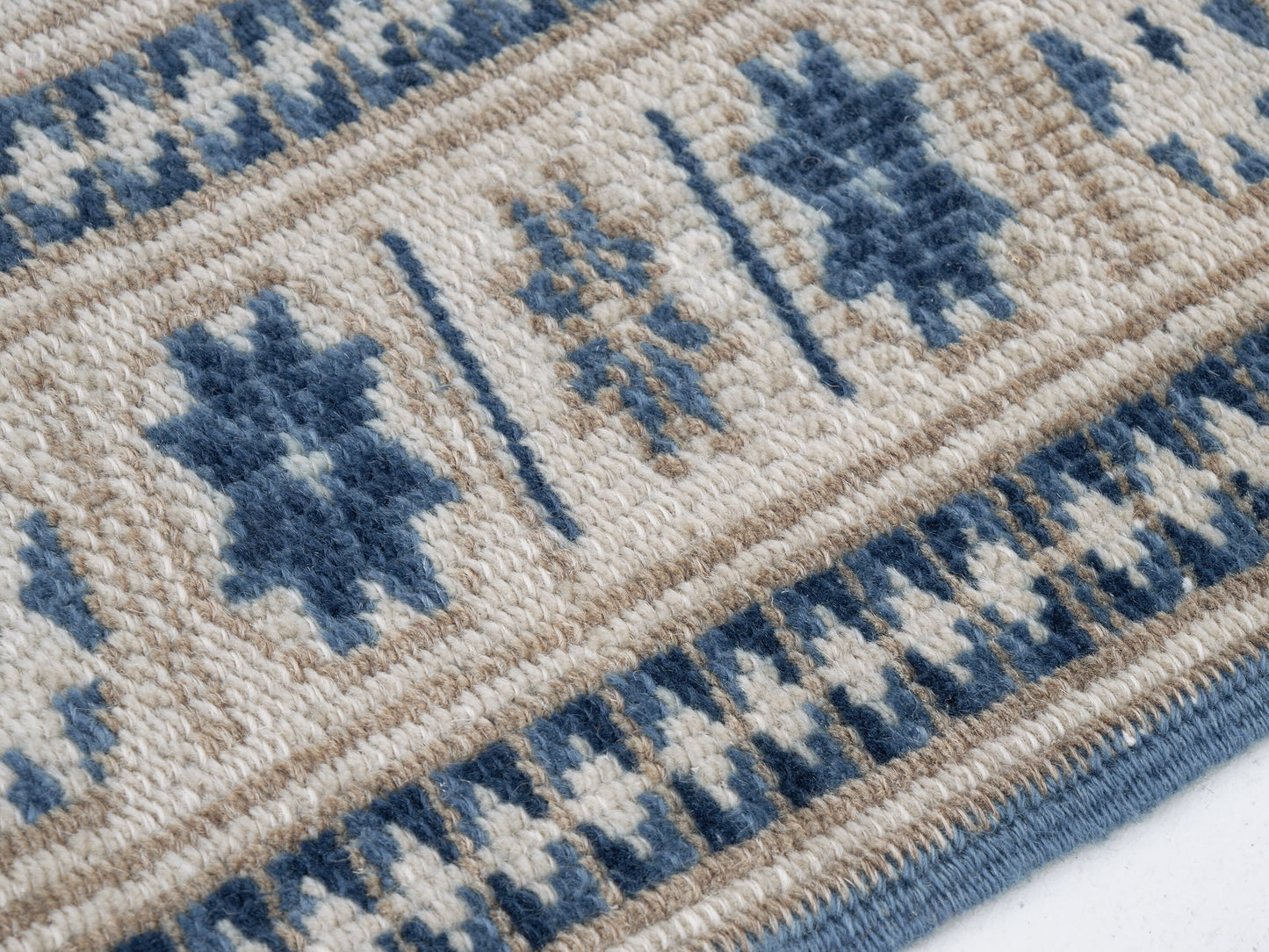 Vintage Oushak Rug, Turkish Handmade Area Rug, Neutral Rustic Rug, Office Rug, Oushak Carpet, Primitive Rug, Rug 3x4, Turkey Rug, 12371