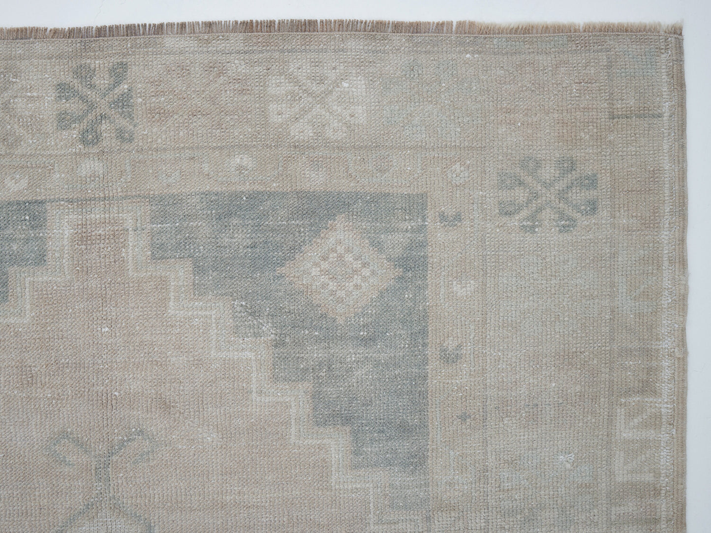 Vintage Handmade Rug, Turkish Oushak Rug, Neutral Area Rug, Living Room Rug, Scandinavian Rug, Vintage Carpet, Rug 4x7, Turkey Rug, 12396