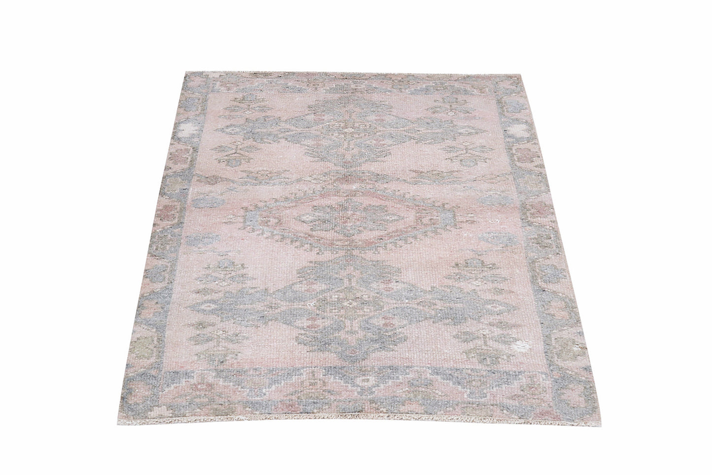 Turkish Vintage Oushak Rug, Handmade Area Eclectic Rug, Bedroom Rug, Carpet Rug, Rug 3x4, Bohemian Rug, Turkey Rug, Anatolia Rug, 12342