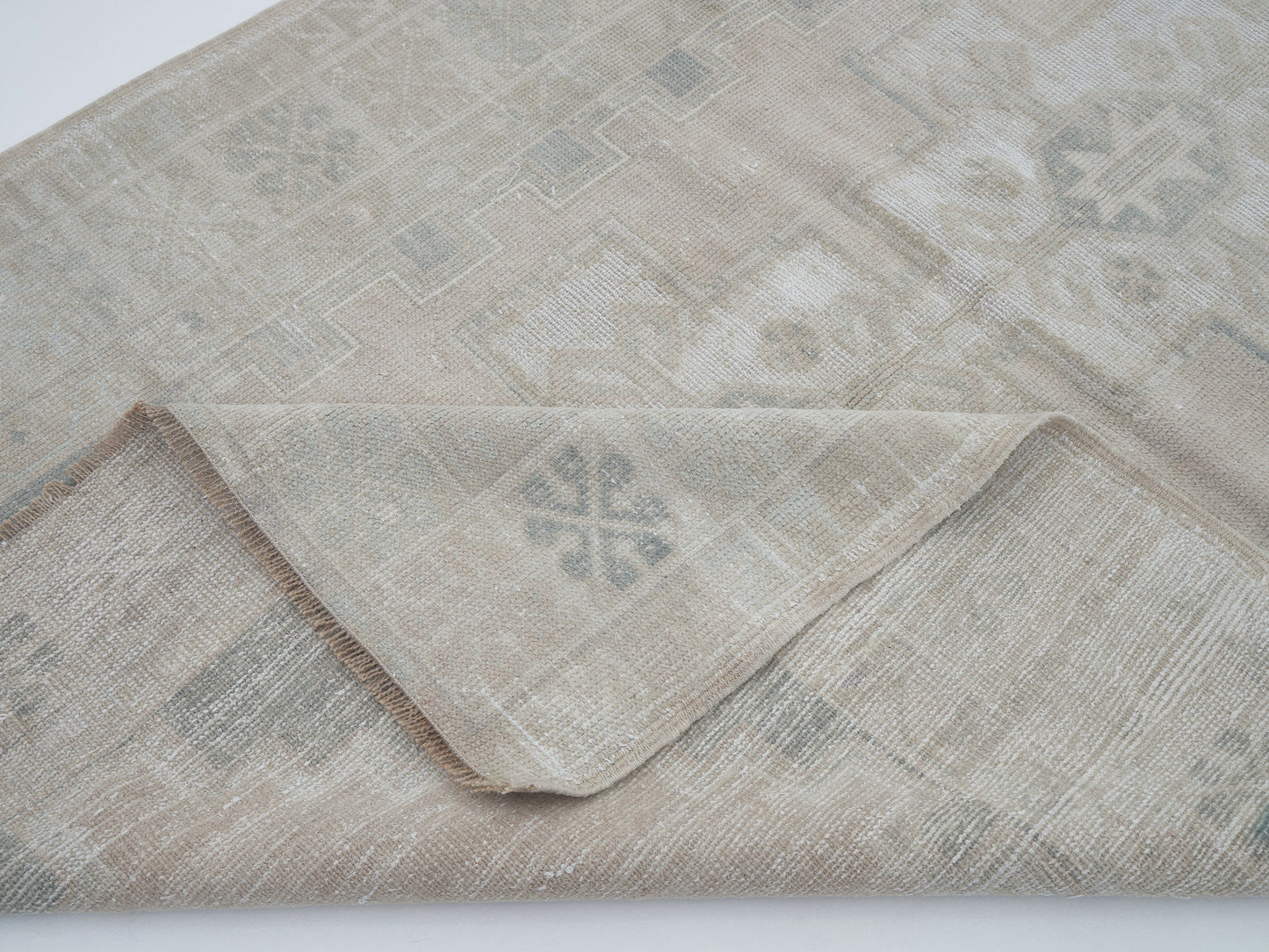 Vintage Handmade Rug, Turkish Oushak Rug, Neutral Area Rug, Living Room Rug, Scandinavian Rug, Vintage Carpet, Rug 4x7, Turkey Rug, 12396
