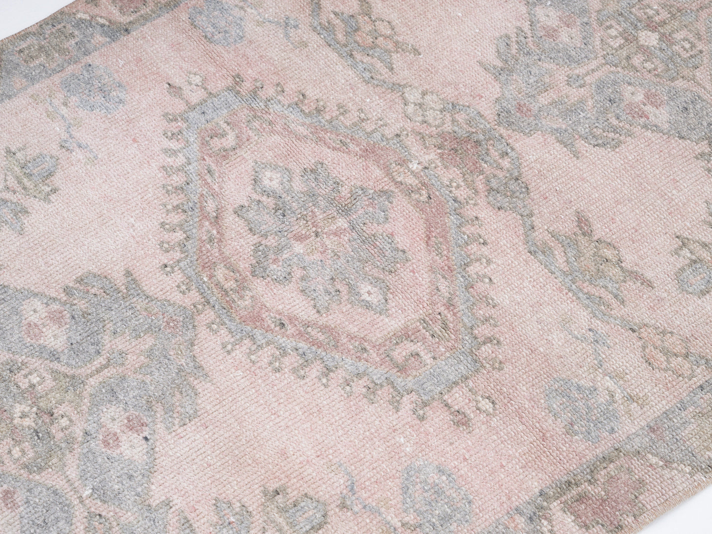 Turkish Vintage Oushak Rug, Handmade Area Eclectic Rug, Bedroom Rug, Carpet Rug, Rug 3x4, Bohemian Rug, Turkey Rug, Anatolia Rug, 12342