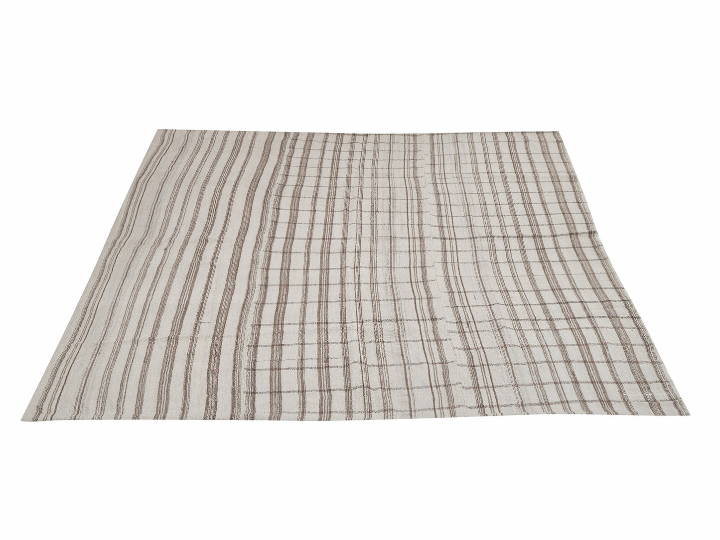 Turkish Vintage Kilim Rug, Handmade Striped Kilim Rug, Area Flat Weave Kilim Rug, Scandinavian Rug, Living Room Rug, Kilim Rug 5x6, 12190