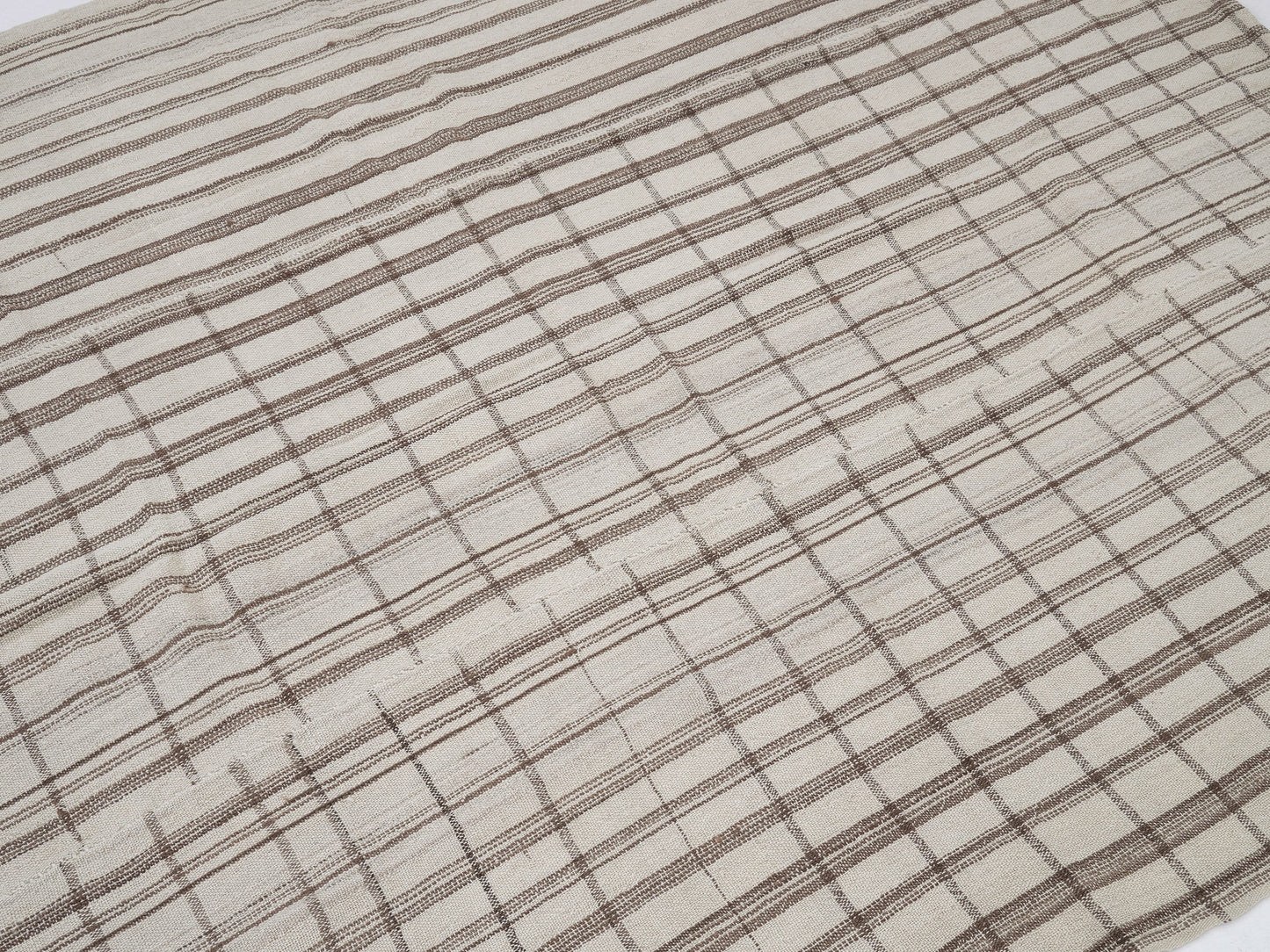 Turkish Vintage Kilim Rug, Handmade Striped Kilim Rug, Area Flat Weave Kilim Rug, Scandinavian Rug, Living Room Rug, Kilim Rug 5x6, 12190