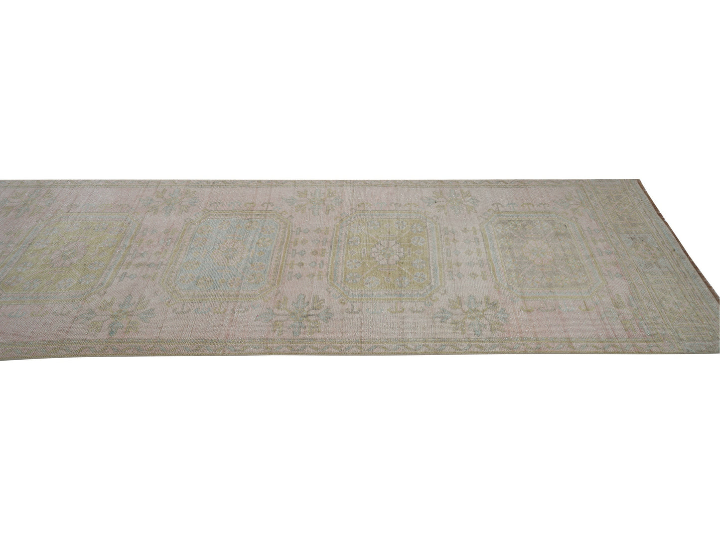 Turkish Vintage Runner Rug, Oushak Runner, Handmade Antique Runner Rug, Rug Runner, Carpet Runner, Hallway Runner, Runner Rug 3x12, 12403
