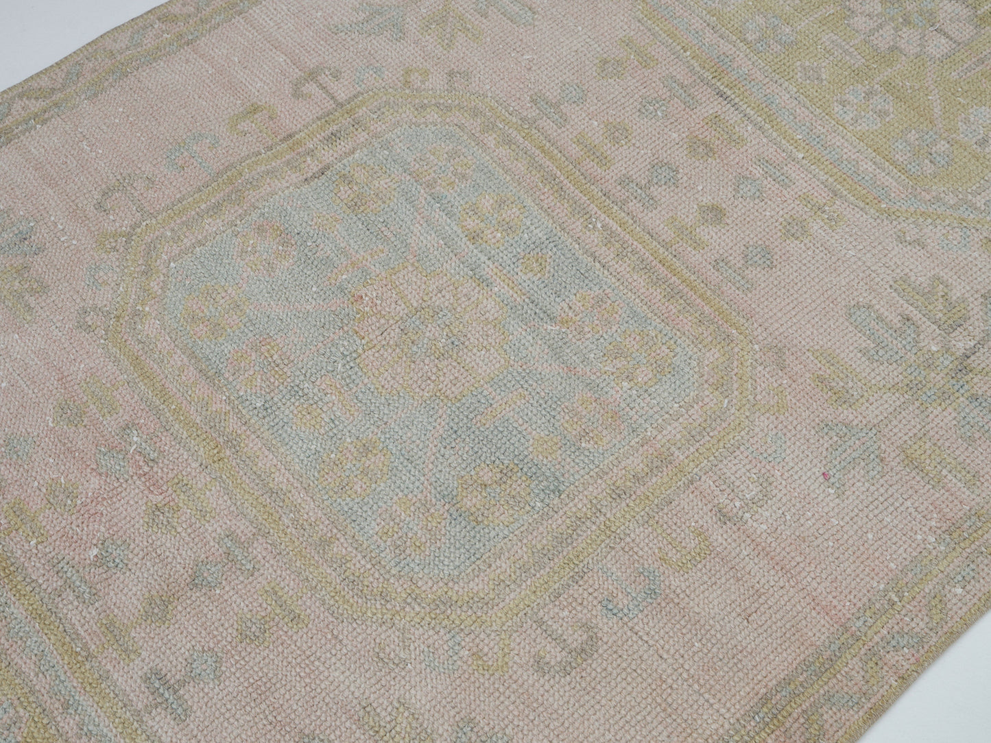 Turkish Vintage Runner Rug, Oushak Runner, Handmade Antique Runner Rug, Rug Runner, Carpet Runner, Hallway Runner, Runner Rug 3x12, 12403