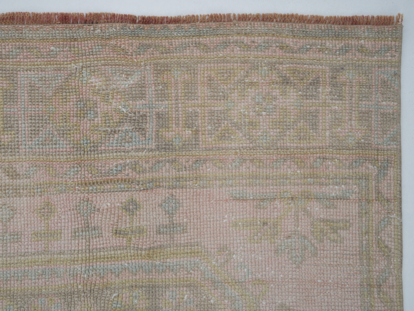 Turkish Vintage Runner Rug, Oushak Runner, Handmade Antique Runner Rug, Rug Runner, Carpet Runner, Hallway Runner, Runner Rug 3x12, 12403