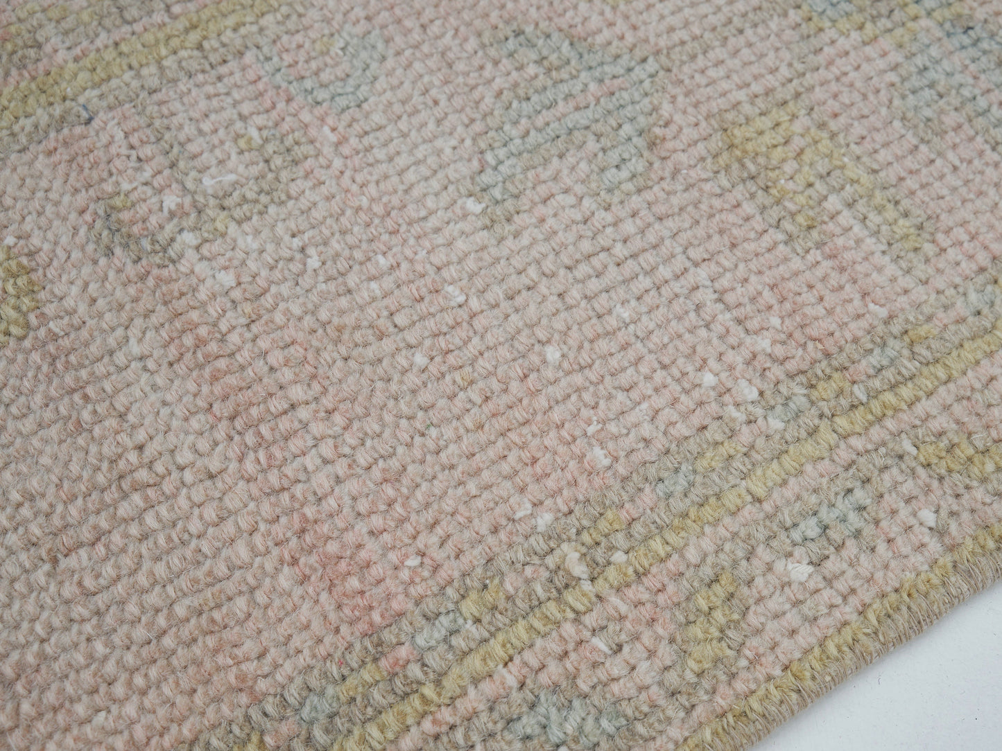 Turkish Vintage Runner Rug, Oushak Runner, Handmade Antique Runner Rug, Rug Runner, Carpet Runner, Hallway Runner, Runner Rug 3x12, 12403