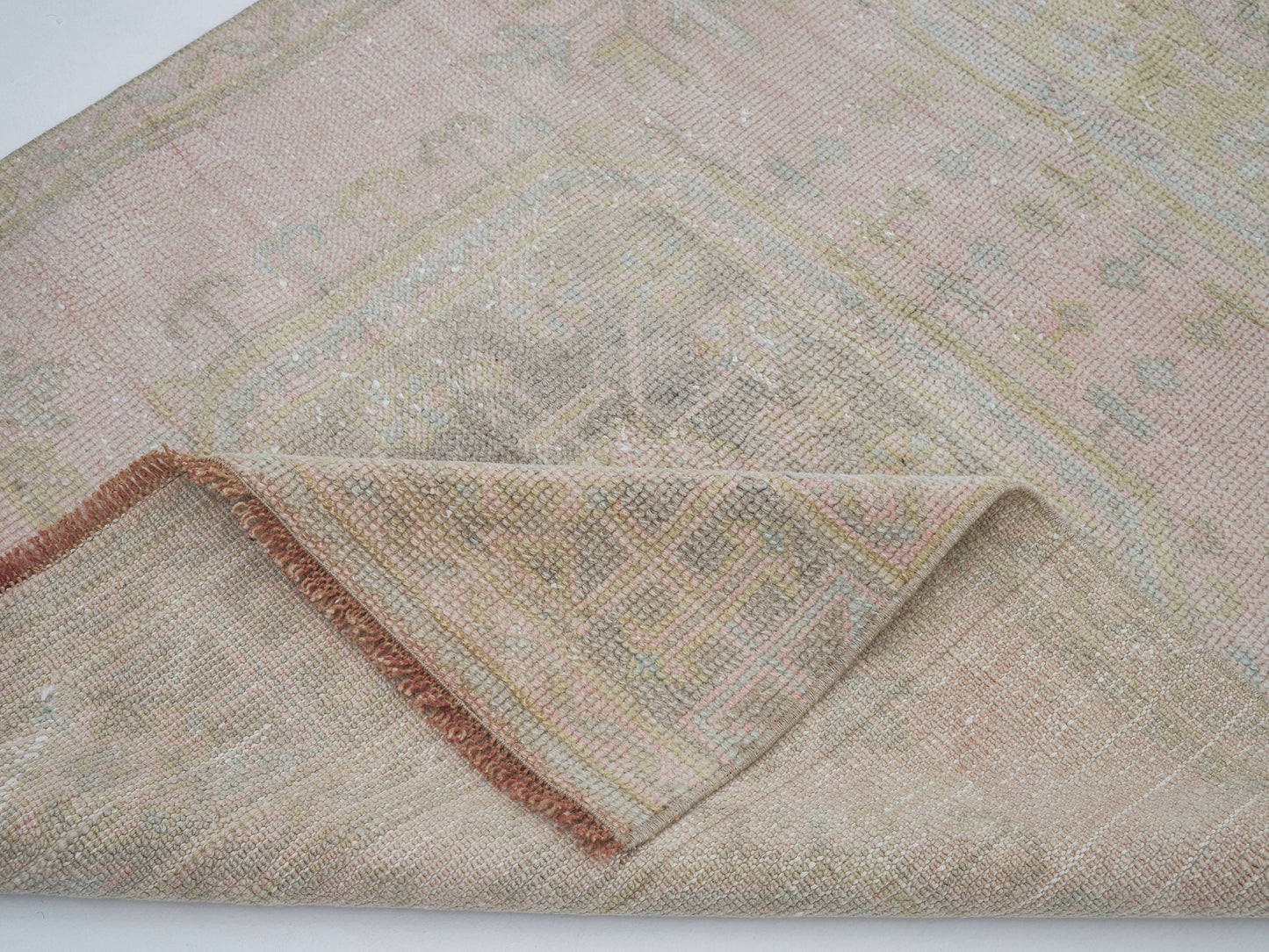 Turkish Vintage Runner Rug, Oushak Runner, Handmade Antique Runner Rug, Rug Runner, Carpet Runner, Hallway Runner, Runner Rug 3x12, 12403