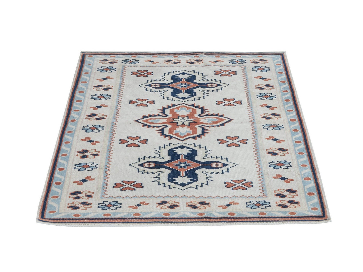 Vintage Handmade Area Rug, Turkish Oushak Eclectic Rug, Bohemian Rug, Anatolia Rug, Living Room Rug, Turkey Rug, Carpet Rug, Rug 3x4, 12398