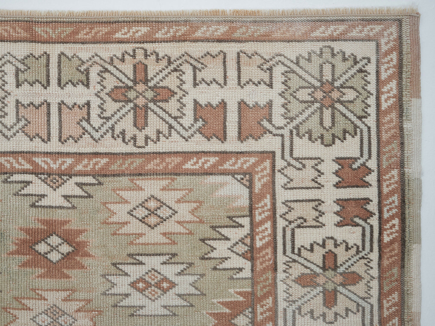Vintage Handmade Area Rug, Turkish Oushak Antique Rug, Neutral Floor Rug, Primitive Rug, Office Rug, Carpet Rug, Turkey Rug, Rug 3x5, 12399
