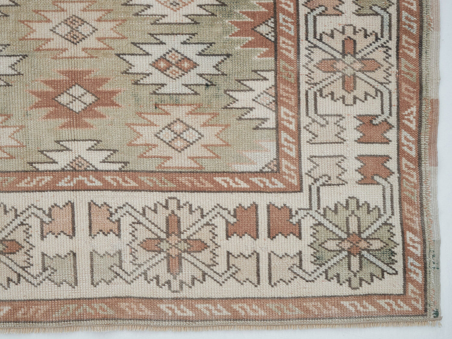 Vintage Handmade Area Rug, Turkish Oushak Antique Rug, Neutral Floor Rug, Primitive Rug, Office Rug, Carpet Rug, Turkey Rug, Rug 3x5, 12399