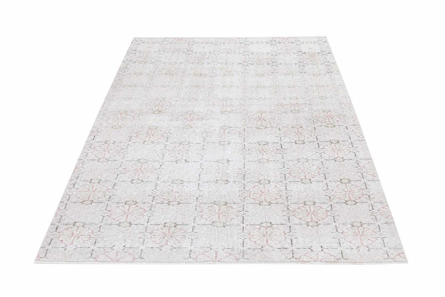 Turkish Vintage Rug, Handmade Area Rug, Oushak Unique Rug, Neutral Floor Rug, Turkey Rug, Vintage Carpet, Rug 4x7, Carpet Rug, 12348