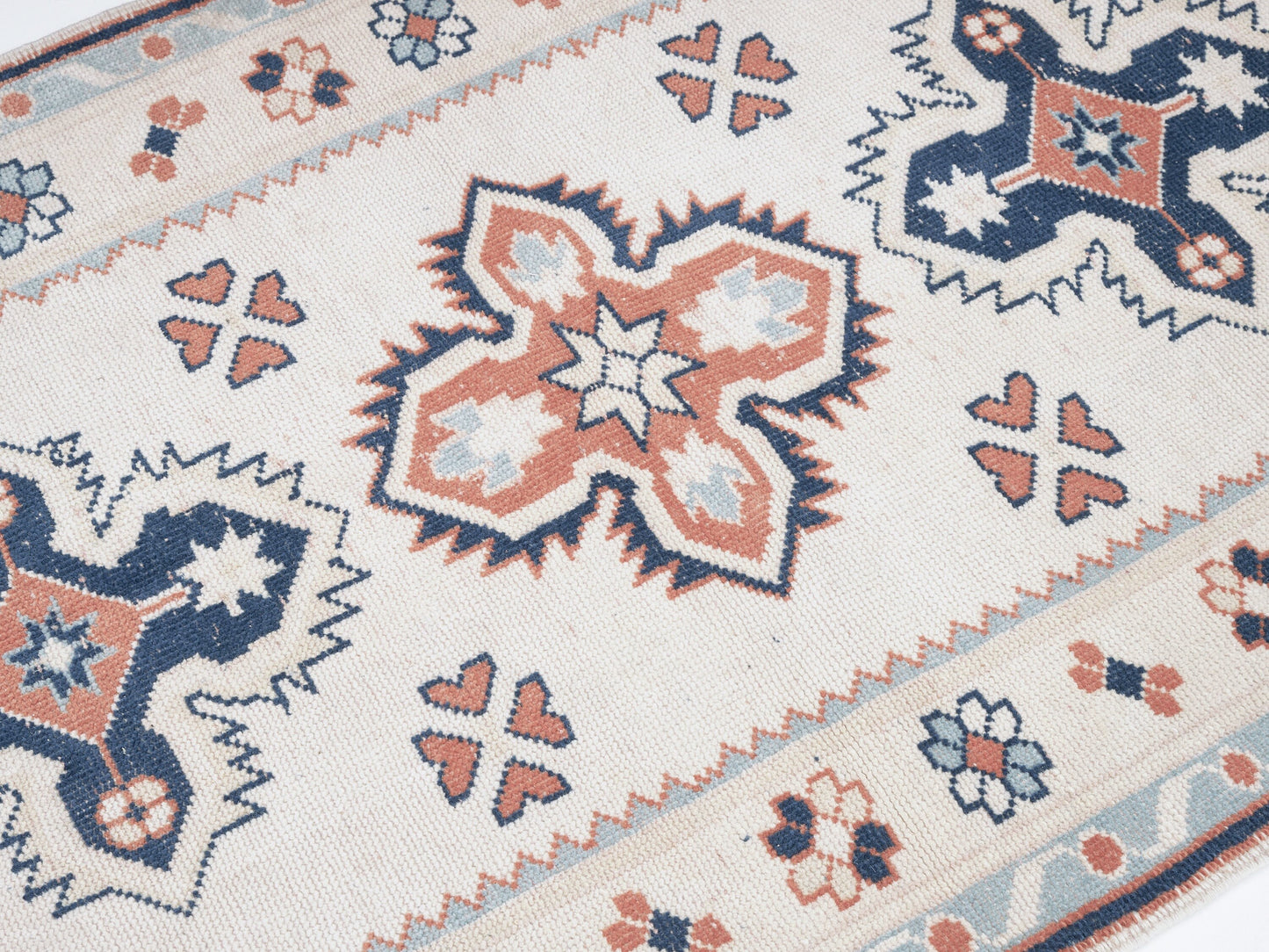Turkish Rug, Handmade Rug, Vintage Rug, Oushak Rug, Area Rug, Neutral Rug,Office Rug, Carpet Rug, Turkish Carpet, Turkey Rug, Rug 3x5, 12355
