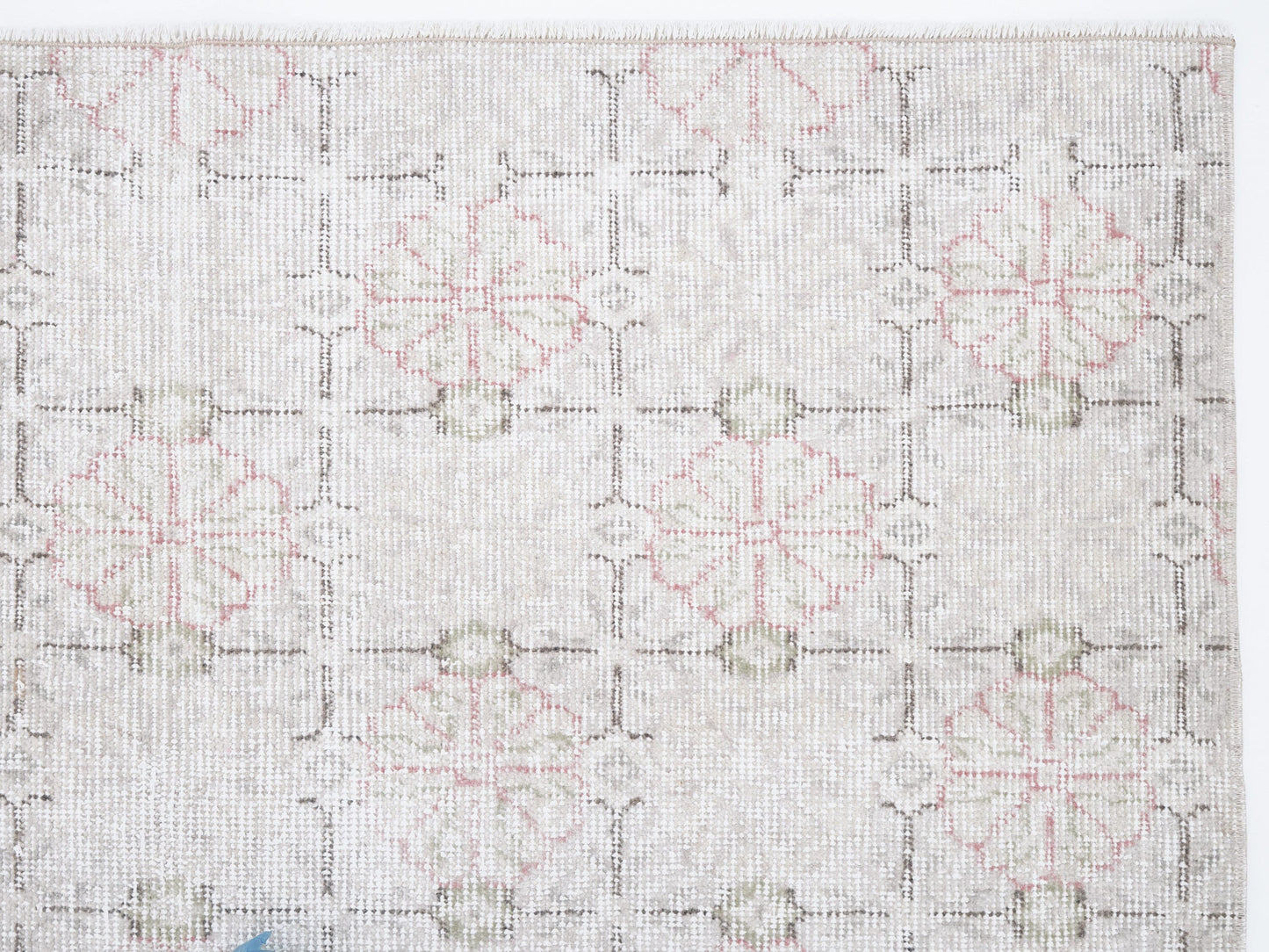 Turkish Vintage Rug, Handmade Area Rug, Oushak Unique Rug, Neutral Floor Rug, Turkey Rug, Vintage Carpet, Rug 4x7, Carpet Rug, 12348