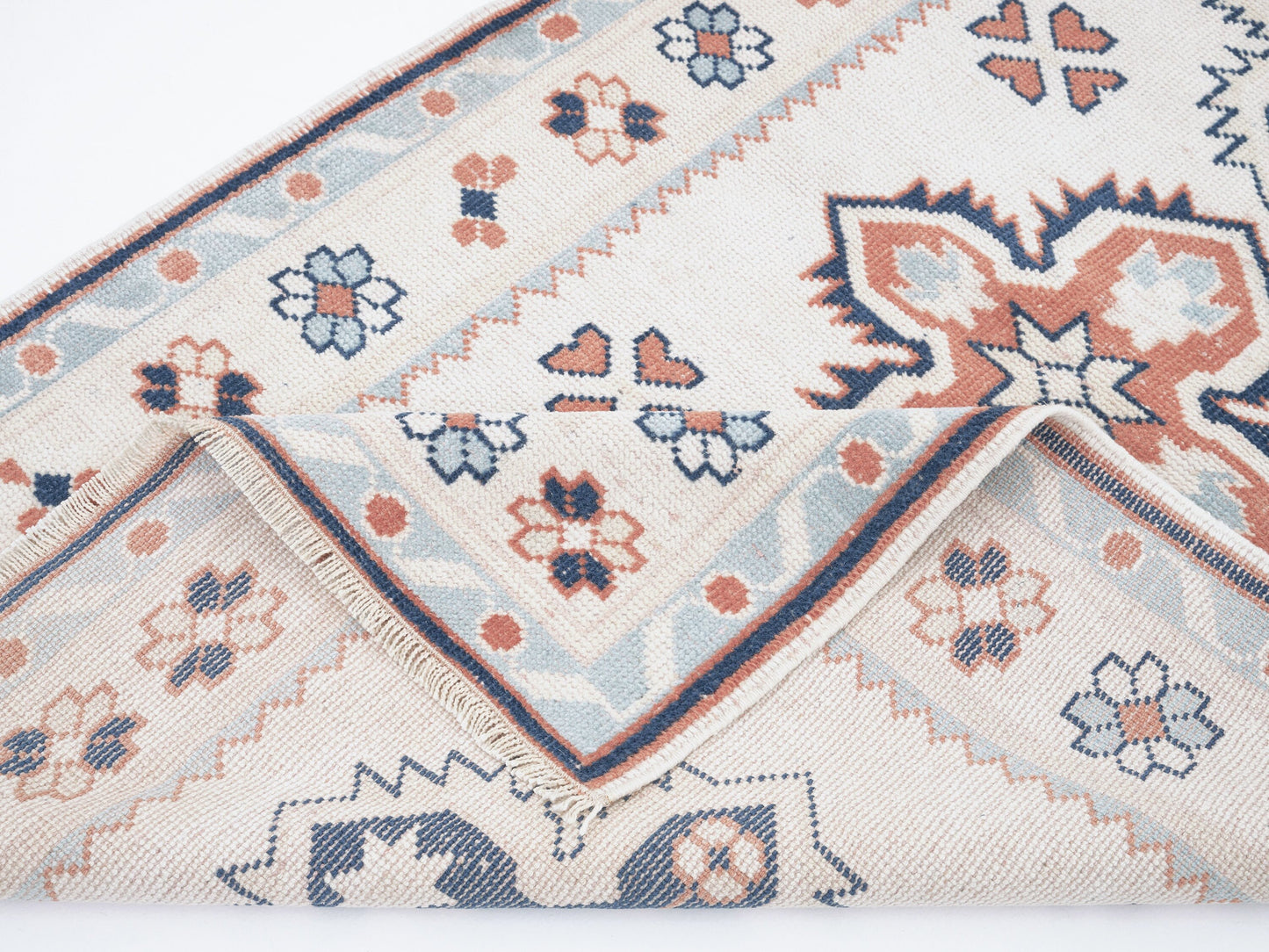 Turkish Rug, Handmade Rug, Vintage Rug, Oushak Rug, Area Rug, Neutral Rug,Office Rug, Carpet Rug, Turkish Carpet, Turkey Rug, Rug 3x5, 12355