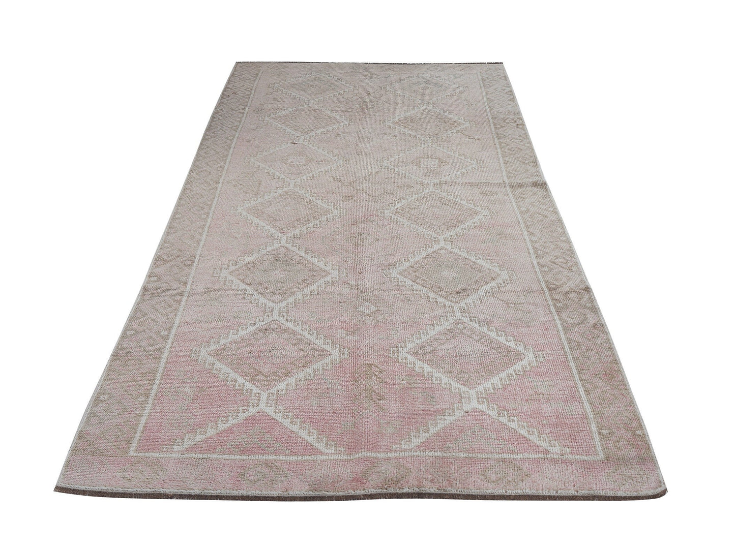 Oushak Handmade Area Rug, Turkish Vintage Unique Rug, Neutral Muted Rug,Turkish Carpet, Carpet Rug, Bedroom Rug, Turkey Rug, Rug 5x10, 12412