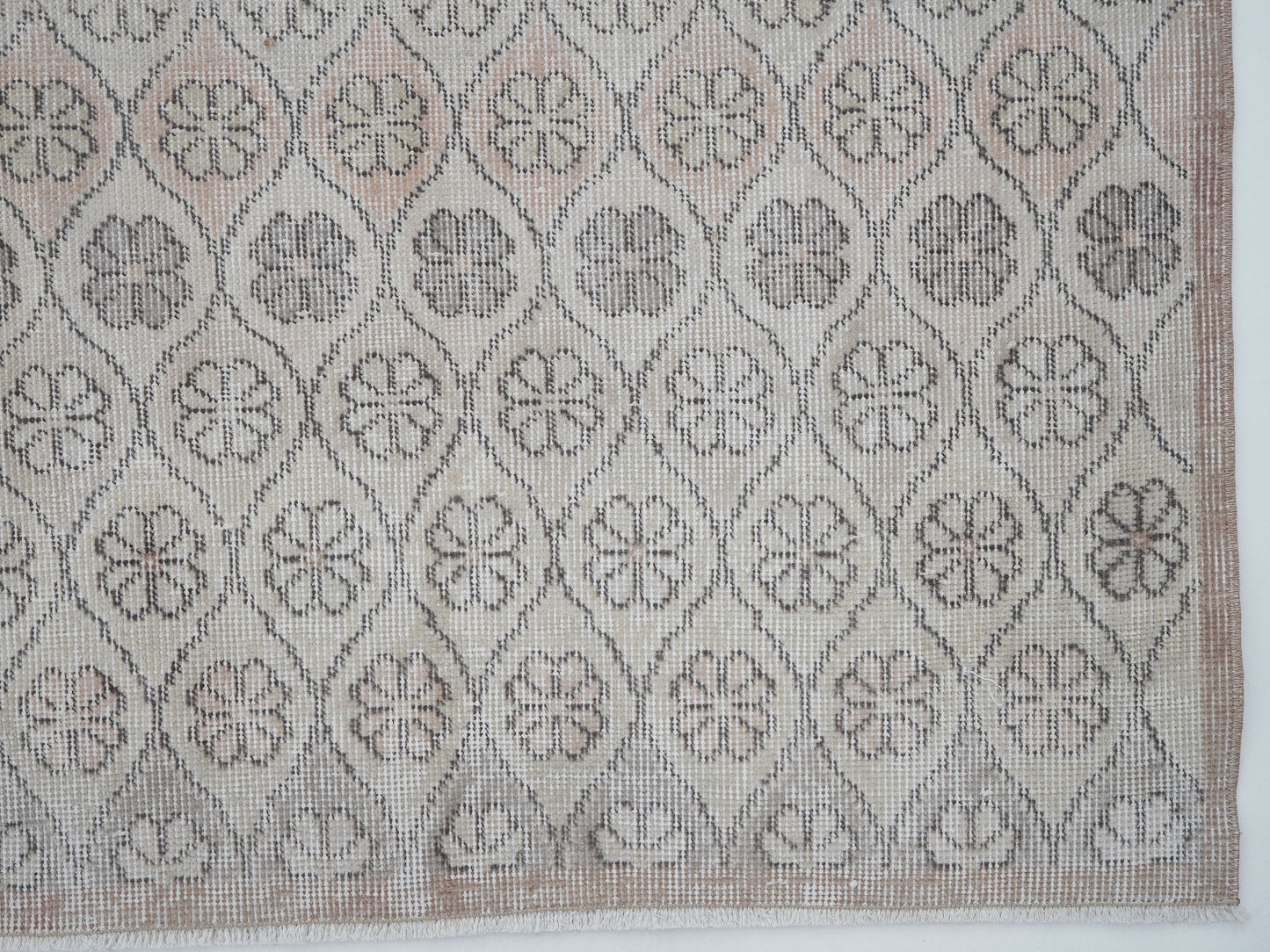 Vintage Handmade Area Rug, Turkish Oushak Unique Rug, Neutral Muted Rug, Living Room Rug, Carpet Rug, Rug 5x10, Turkey Rug, 12409