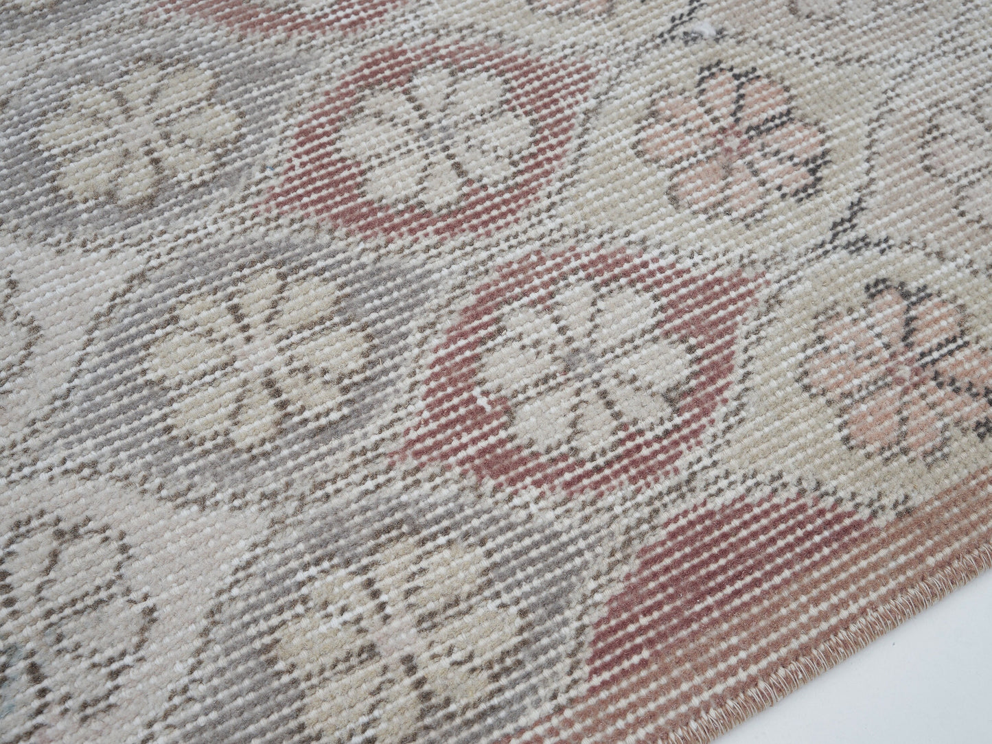 Vintage Handmade Area Rug, Turkish Oushak Unique Rug, Neutral Muted Rug, Living Room Rug, Carpet Rug, Rug 5x10, Turkey Rug, 12409