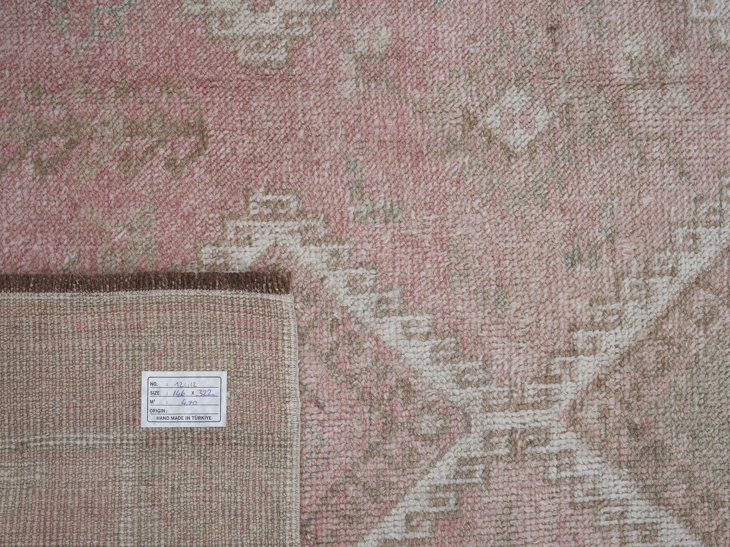 Oushak Handmade Area Rug, Turkish Vintage Unique Rug, Neutral Muted Rug,Turkish Carpet, Carpet Rug, Bedroom Rug, Turkey Rug, Rug 5x10, 12412
