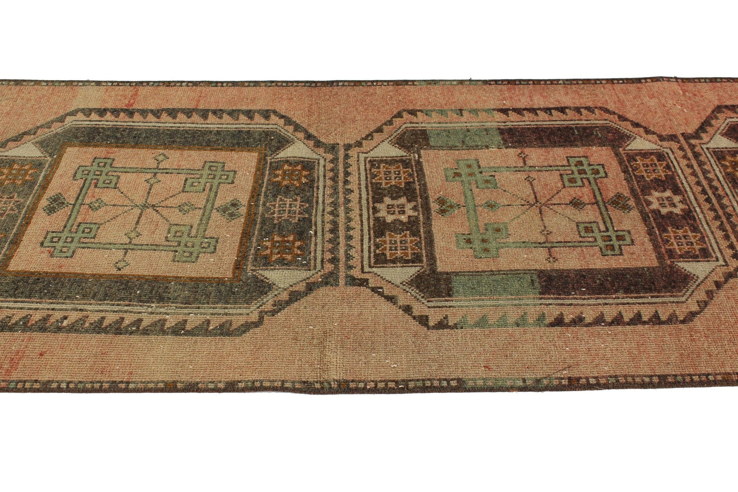 Turkish Vintage Oushak Runner, 3x13 Rug Runner, Hallway Rug, Kitchen rug, Rustic Turkish Carpet Runner Rug, Oushak Runner ,5799