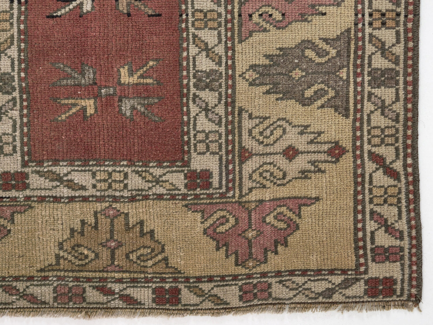 Bedroom Vintage rug, Anatolian Oushak rug, Handmade Rug, 3x4 Turkish rug, Antique Neutral rug, Traditional rug, Small Oushak rug, 8640