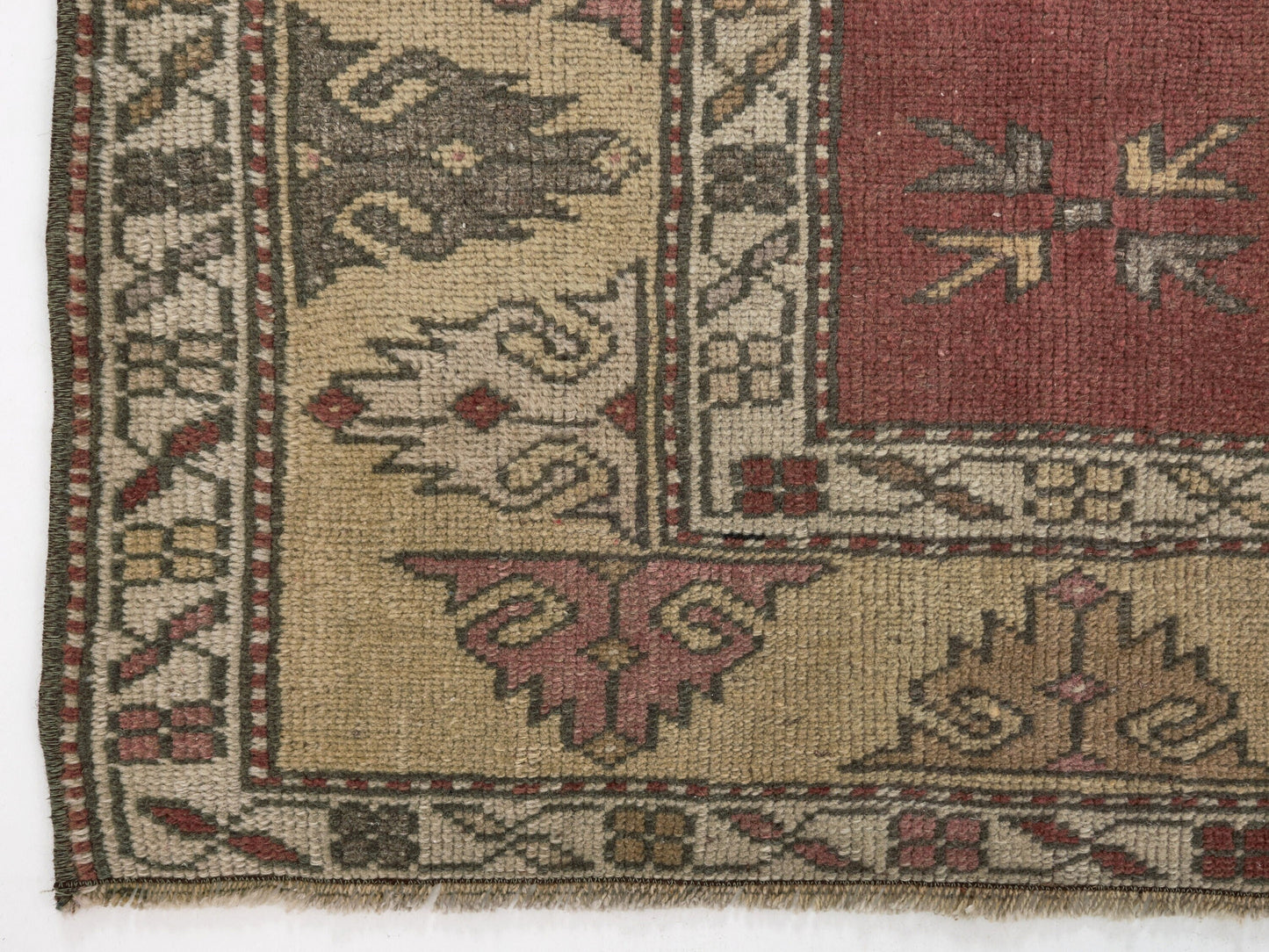 Bedroom Vintage rug, Anatolian Oushak rug, Handmade Rug, 3x4 Turkish rug, Antique Neutral rug, Traditional rug, Small Oushak rug, 8640