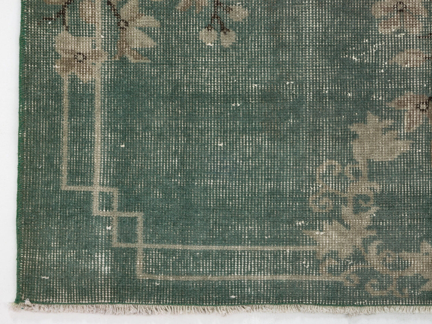 Floral Vintage Rug , Anatolian Oushak Handmade rug , Turkish Area rug 4x7, Antique rug, Neutral rug, Carpet rug, 8756