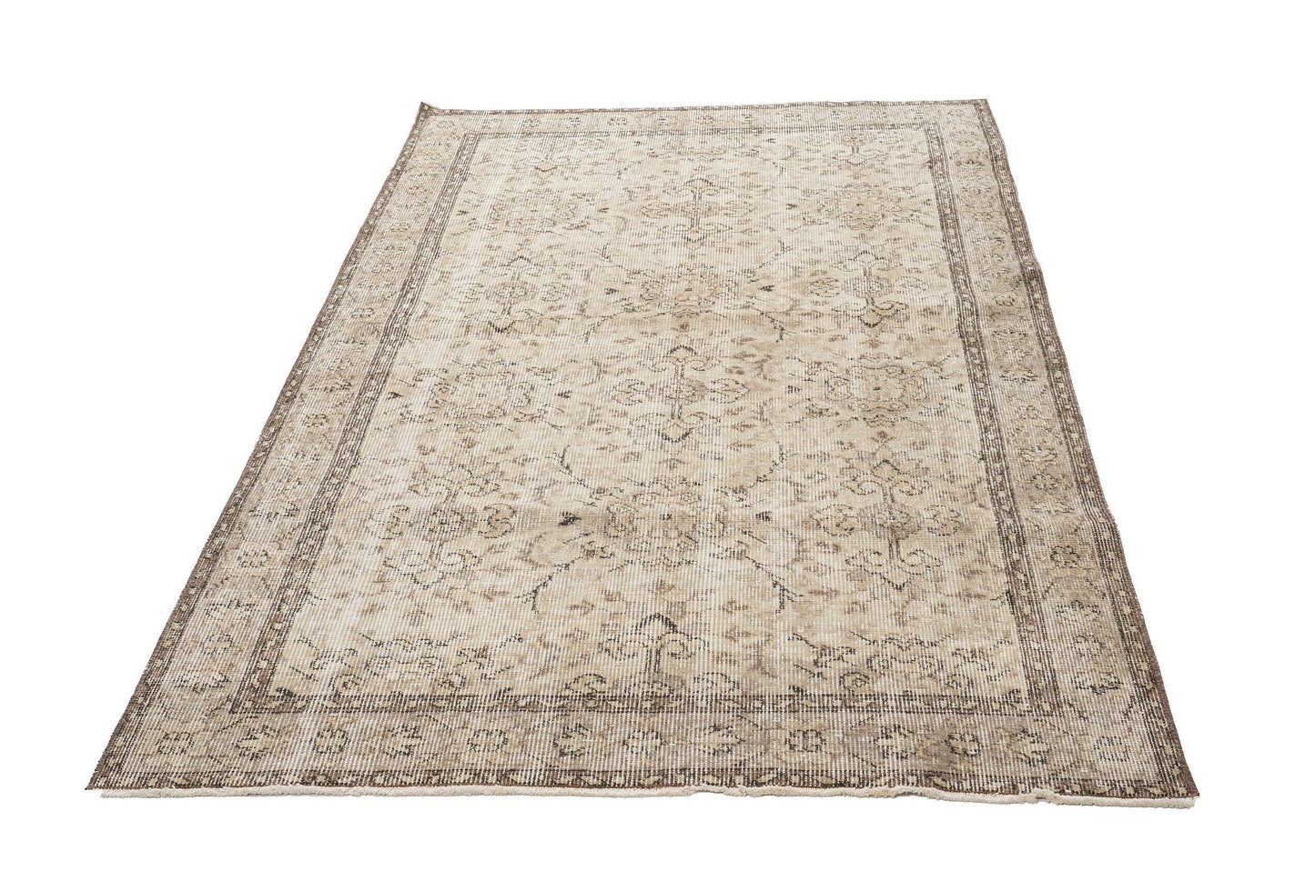Turkish rugs Small, Organic Vintage Rug ,Oushak Rug , Turkey Rug 4x7 ,Anatolia Rug, Old Rug ,Oriental Rug, Unique Rug, Wool Rug, 9667