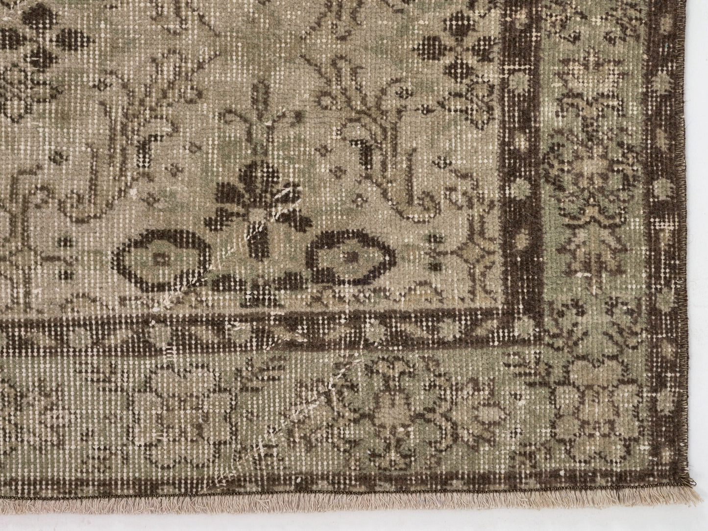 Handmade Oushak Rug, Turkish Vintage Oushak Rug, Area rug 4x7, Carpet rug, Beige rug, Muted rug, Faded rug, Wool rug, Unique rug, 8810