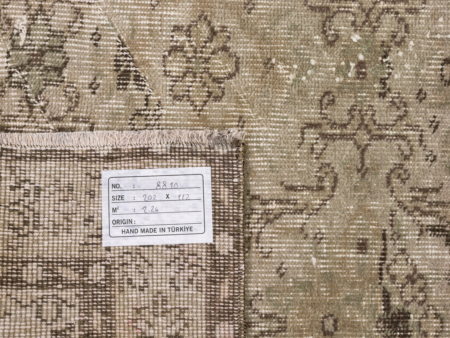 Handmade Oushak Rug, Turkish Vintage Oushak Rug, Area rug 4x7, Carpet rug, Beige rug, Muted rug, Faded rug, Wool rug, Unique rug, 8810