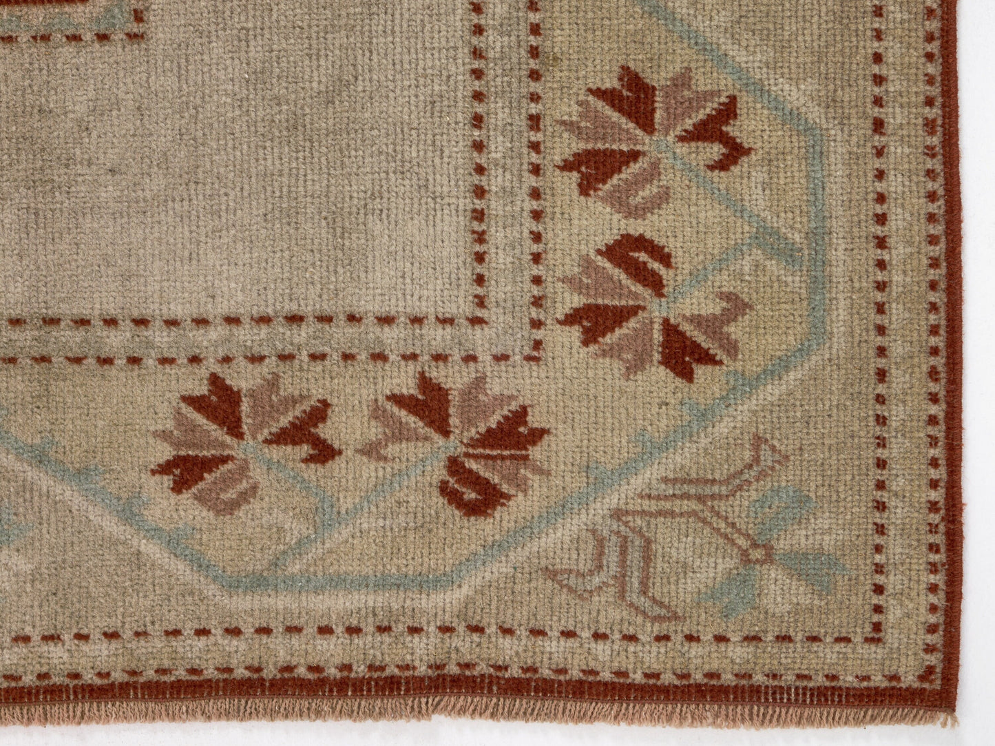 Art Deco Vintage Rug , One of a Kind Oushak Rug , Anatolian Turkish Rug , 4x7 Rug, Traditional Handmade Rug , Antique Rug, Small Rug, 8733