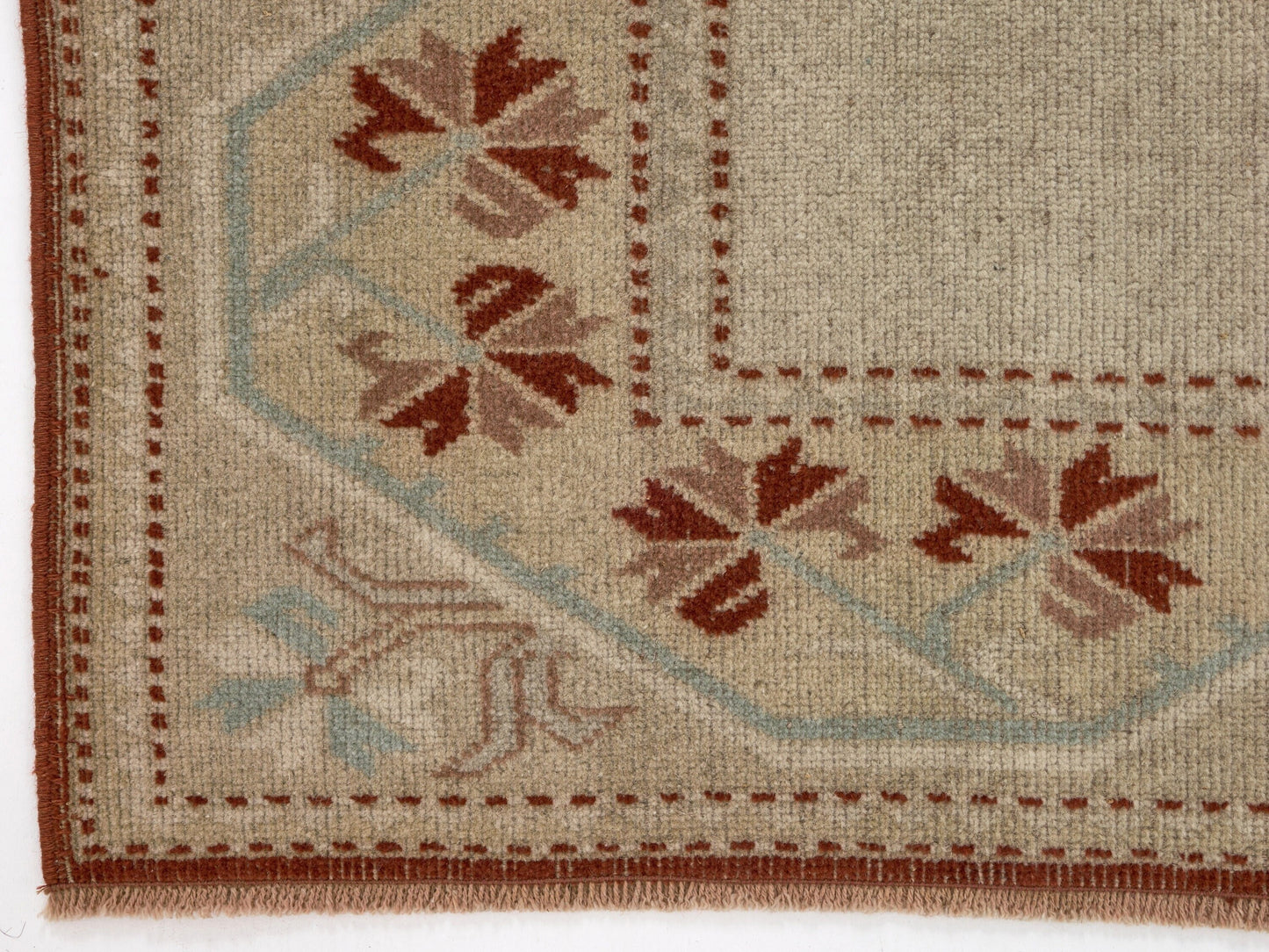 Art Deco Vintage Rug , One of a Kind Oushak Rug , Anatolian Turkish Rug , 4x7 Rug, Traditional Handmade Rug , Antique Rug, Small Rug, 8733