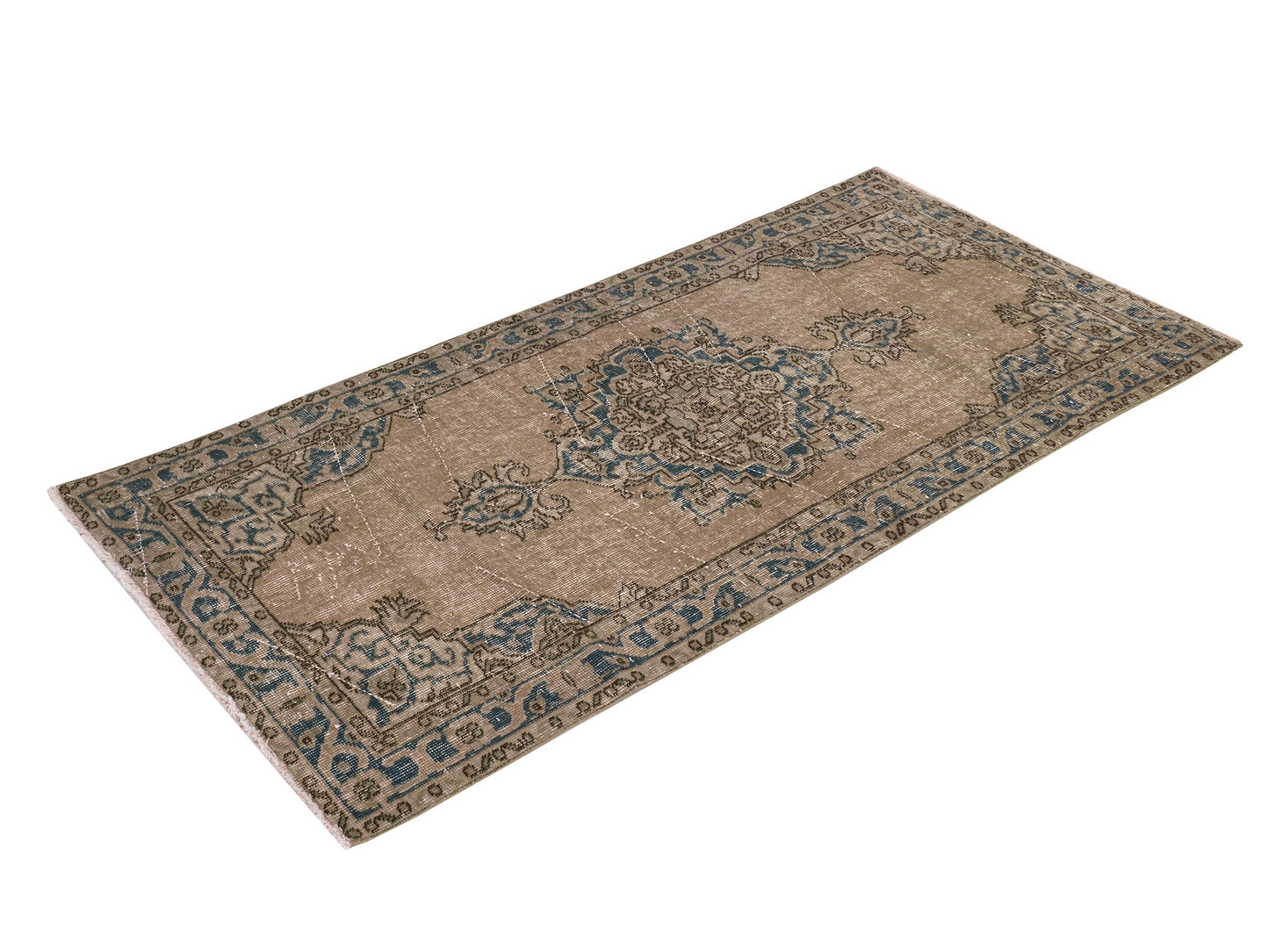 Oushak Rug, Turkish Rug, Faded rug, Area rug, Vintage rug, Handmade rug, Muted rug, Nursery rug, Carpet rug, 3x6 Rug, Turkish Carpet