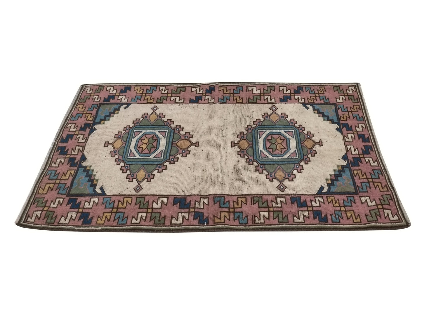 Small Oushak Vintage Turkish Rug,3x4 Rug, Area Rug , Anatolia Handmade Turkish Rug ,Antique Rug , Old Rug , Unique Rug ,8797