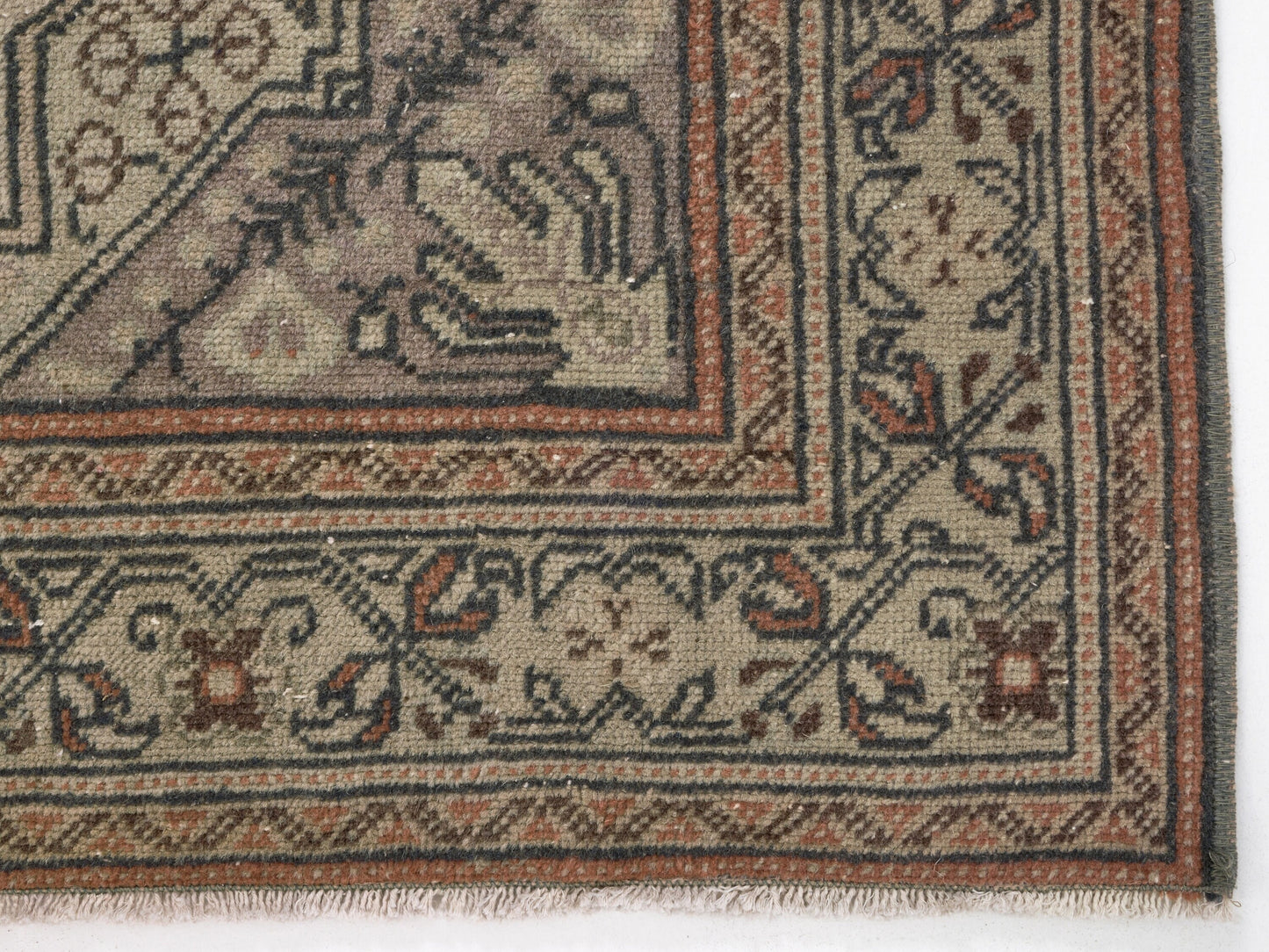 3x5 Beige Small Vintage Rug, Area Anatolian Rug , Turkey Rug, Handmade Oushak Rug , Neutral Rug , Small Carpet Rug , 8635