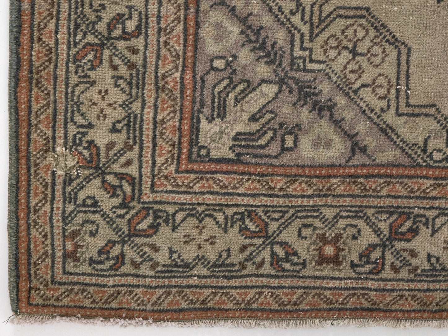 3x5 Beige Small Vintage Rug, Area Anatolian Rug , Turkey Rug, Handmade Oushak Rug , Neutral Rug , Small Carpet Rug , 8635