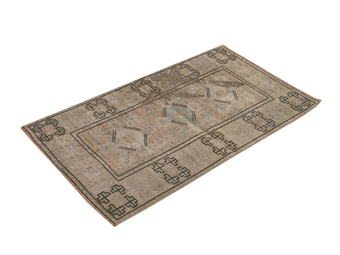 Vİntage Rug, Anatolian Rug, Oushak Rug , Handmade rug, Neutral Rug, Small Rug 3x4 Rug ,Wool Rug , Turkey rug, One of a kind Rug, 8654